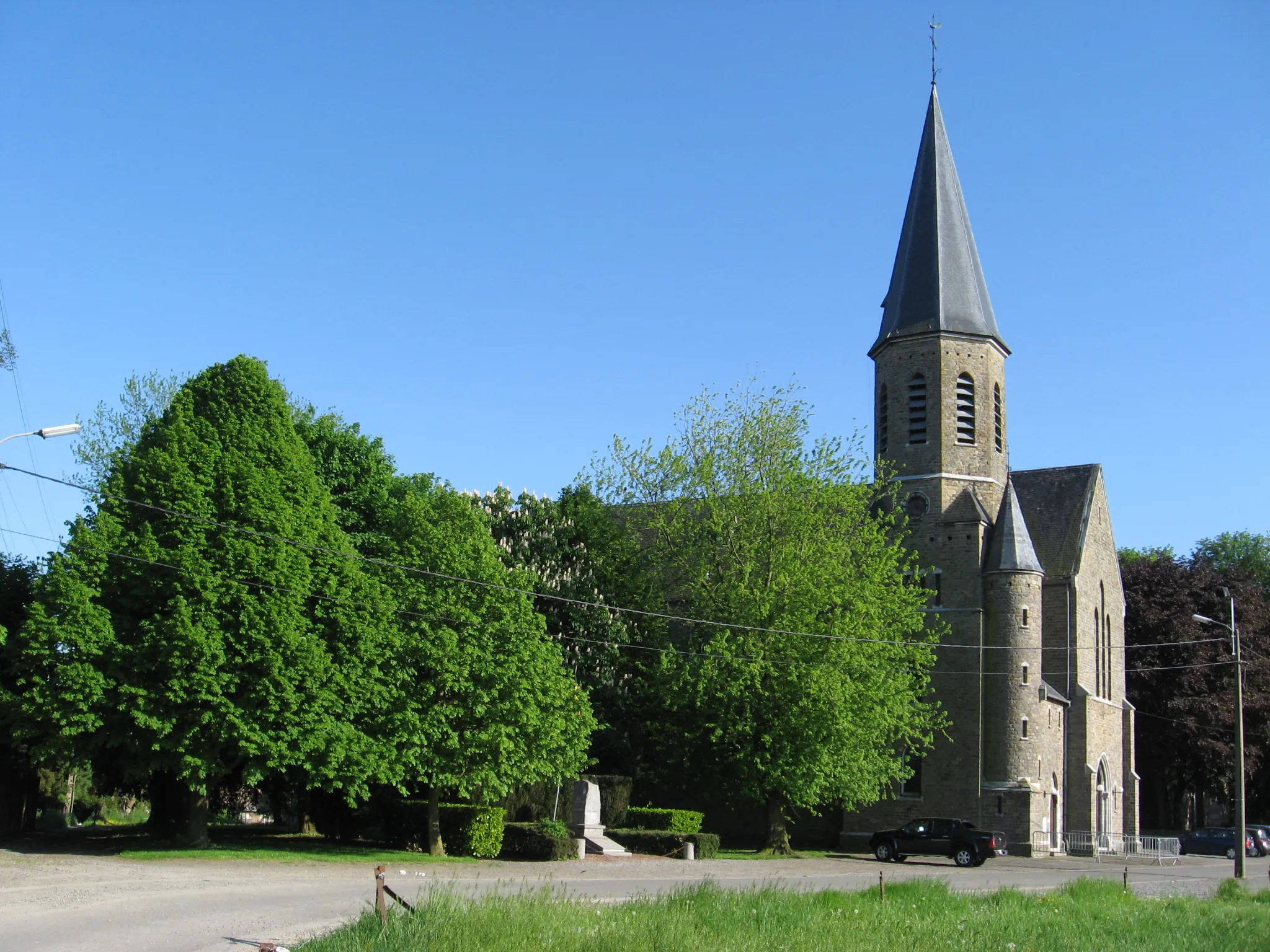 Photo showing: Church of Saint Stephen in Avin, Hannut, Liège, Belgium