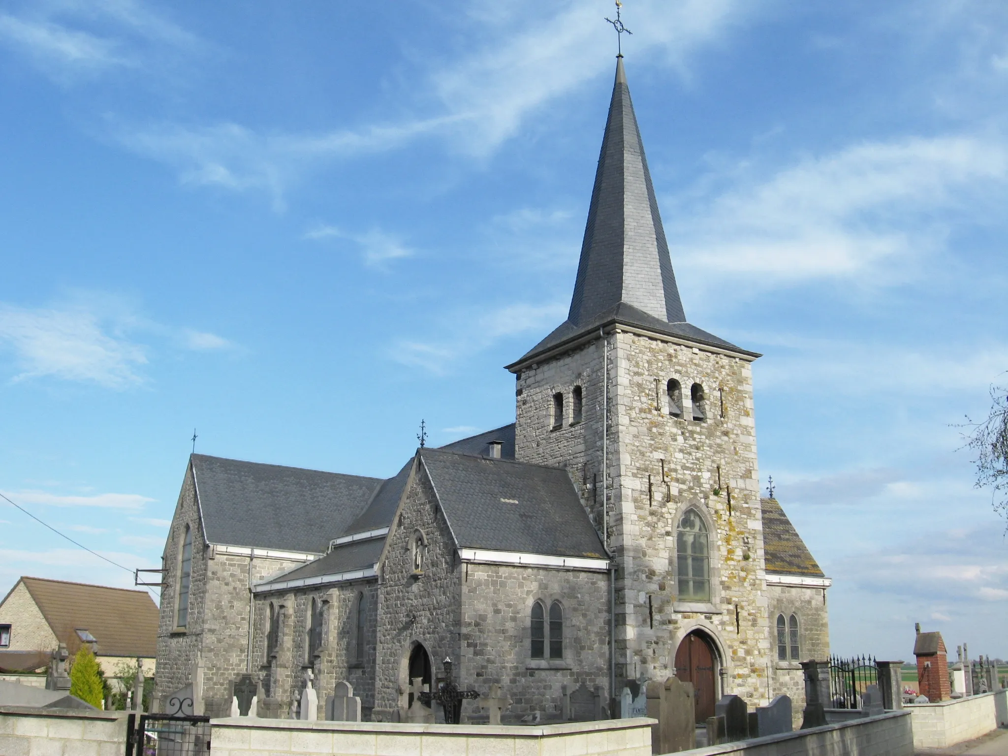 Photo showing: Church of Saint-Maurice in Bleret, Waremme, Liège, Belgium