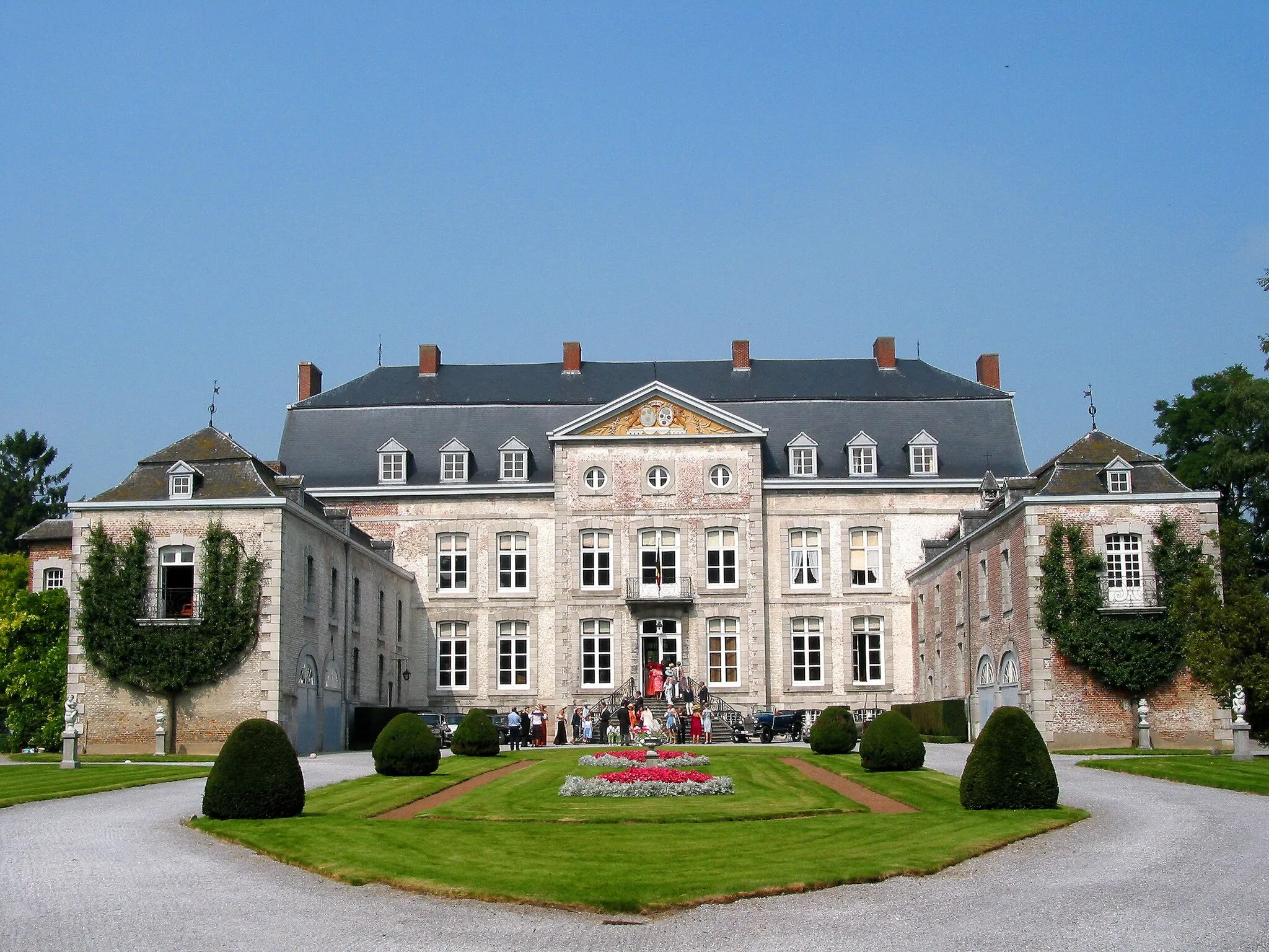 Photo showing: Castle of Waleffe (Les Waleffes) (Belgium),  castle of the de Potesta baron (XVIIIth century).