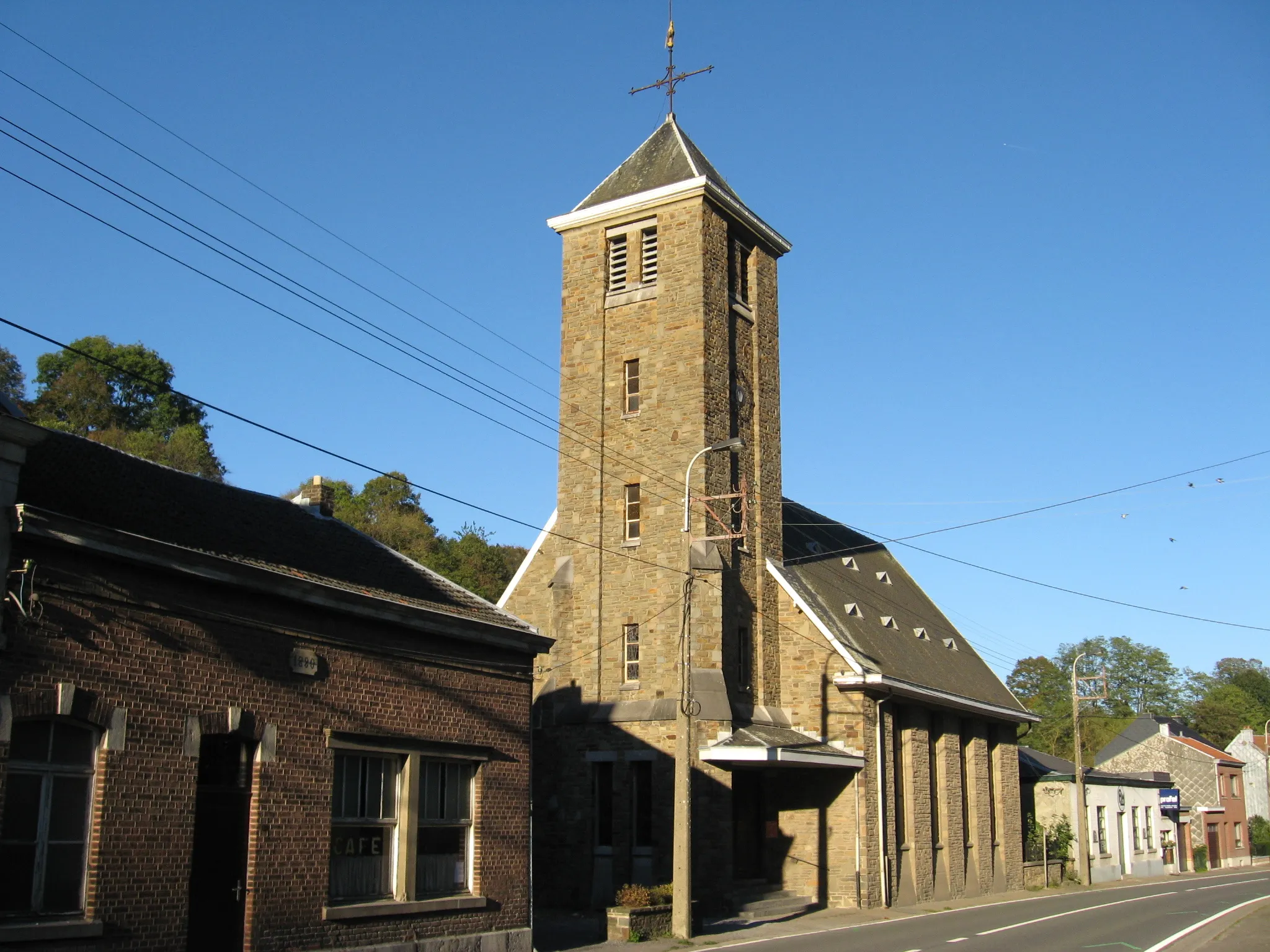 Photo showing: Church of Saint John the Baptiser in Surdents, Stembert, Verviers, Liège, Belgium