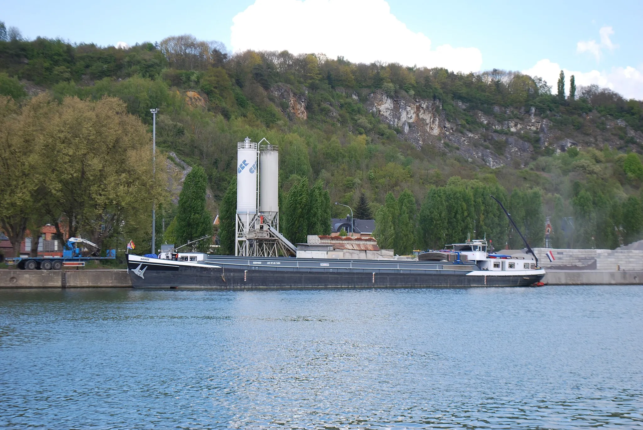 Photo showing: Vue de la Meuse à Flémalle, depuis la rive droite, à hauteur de Ivoz-Ramet.