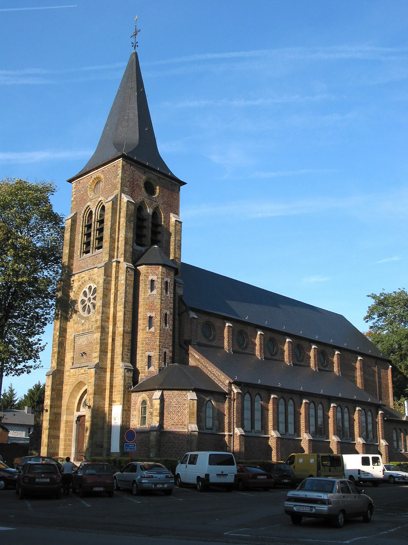 Photo showing: Rotheux-Rimière (Belgium),  the St. Firmin church (1895).