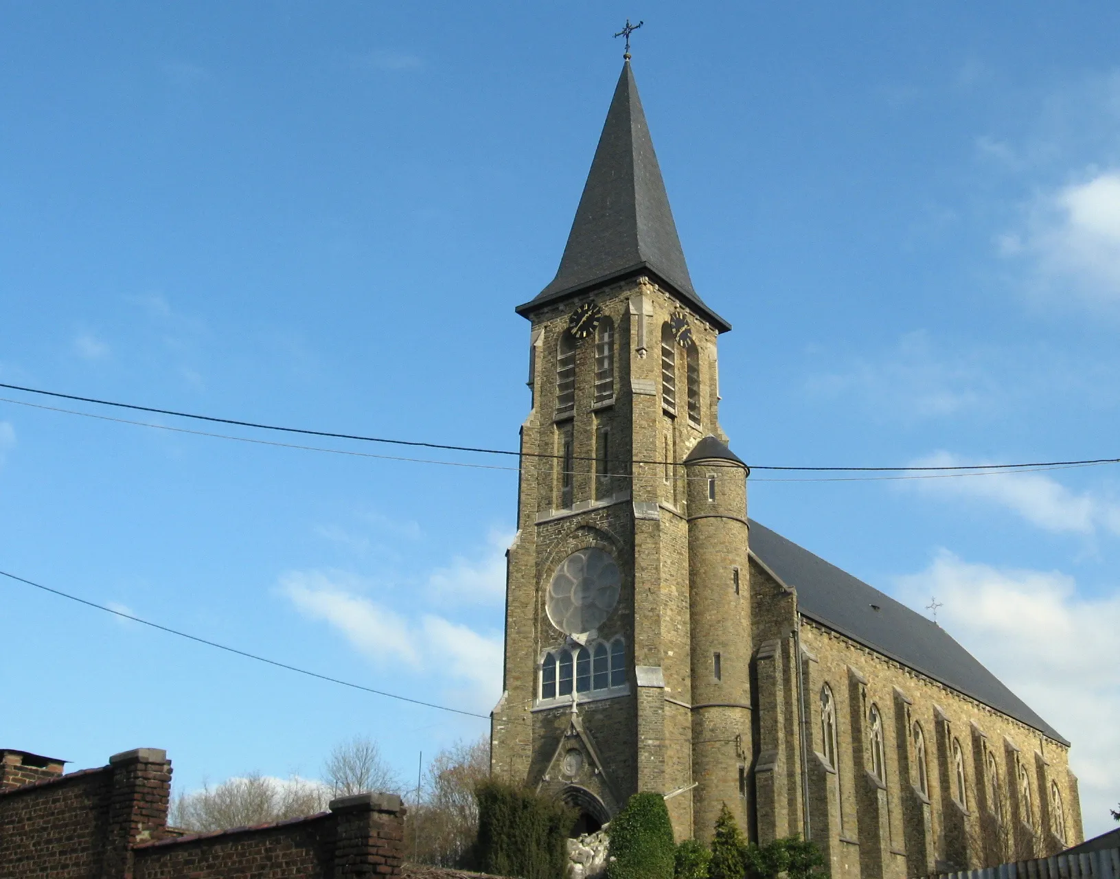 Photo showing: Church of Our Lady of Lourdes in Wegnez, Pepinster, Liège, Belgium