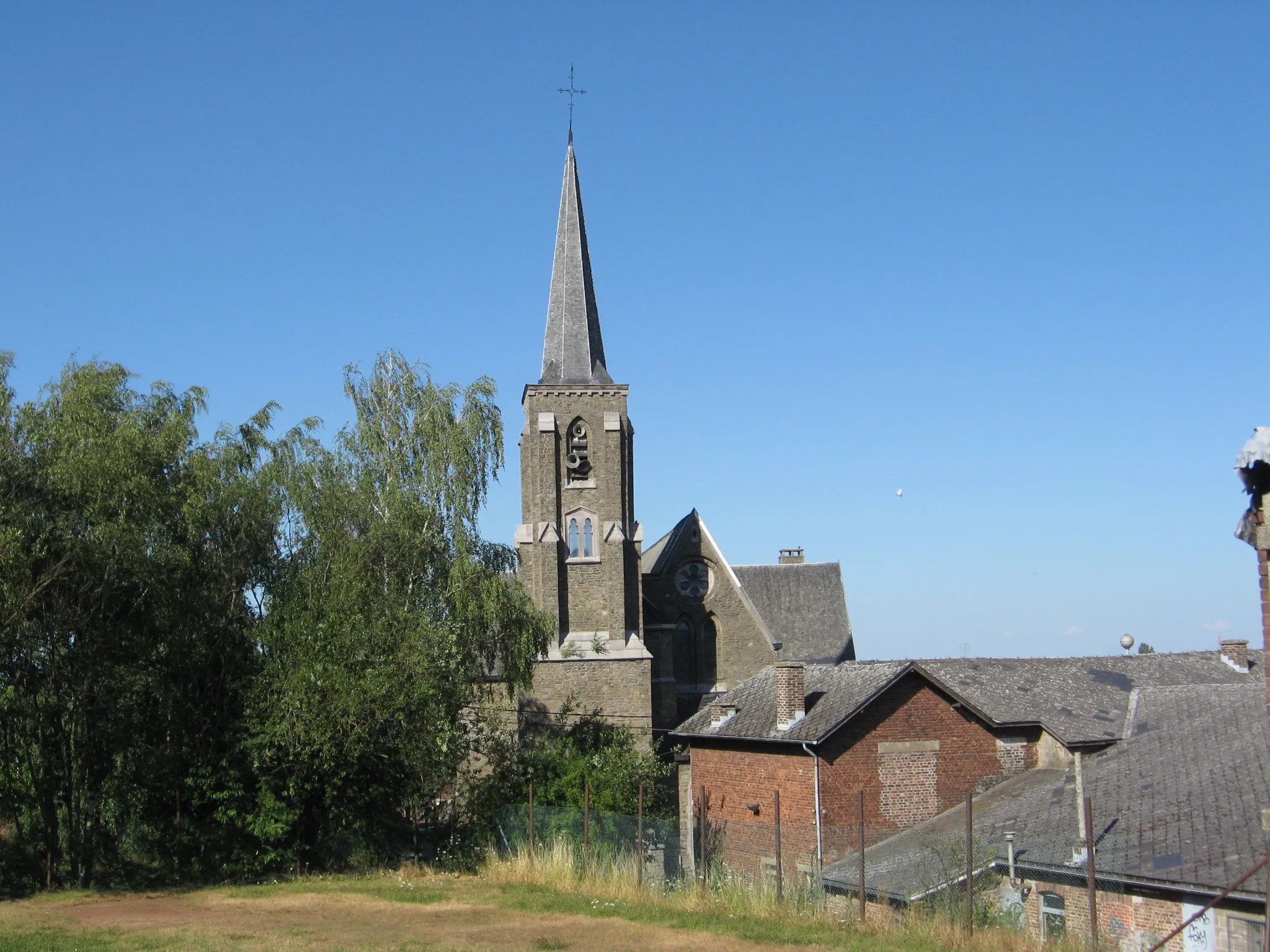 Photo showing: Church of Saint Hubert in Milmort, Herstal, Liège, Belgium