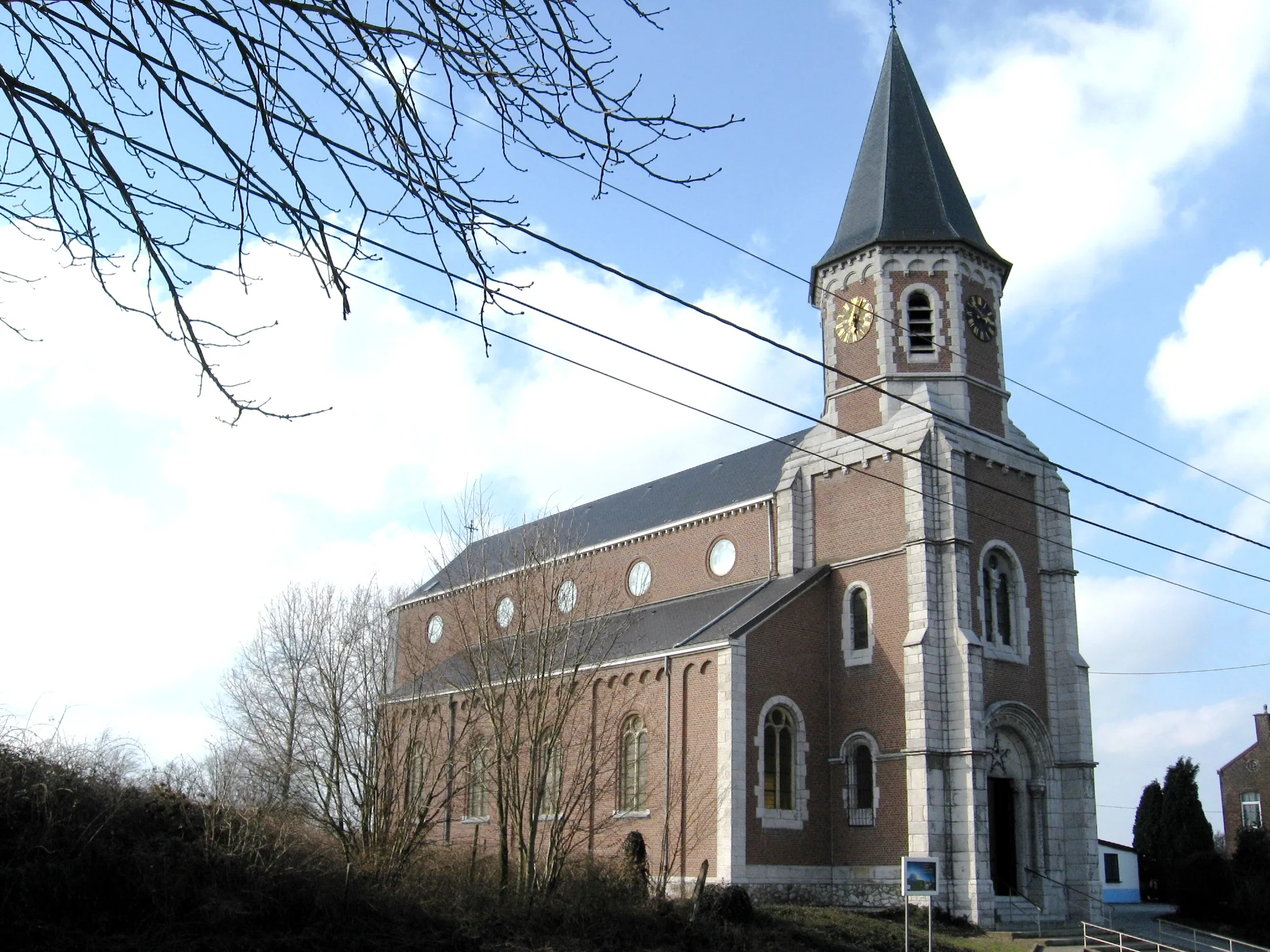 Photo showing: Church of Saint Bartholomew in Juprelle, Liège, Belgium