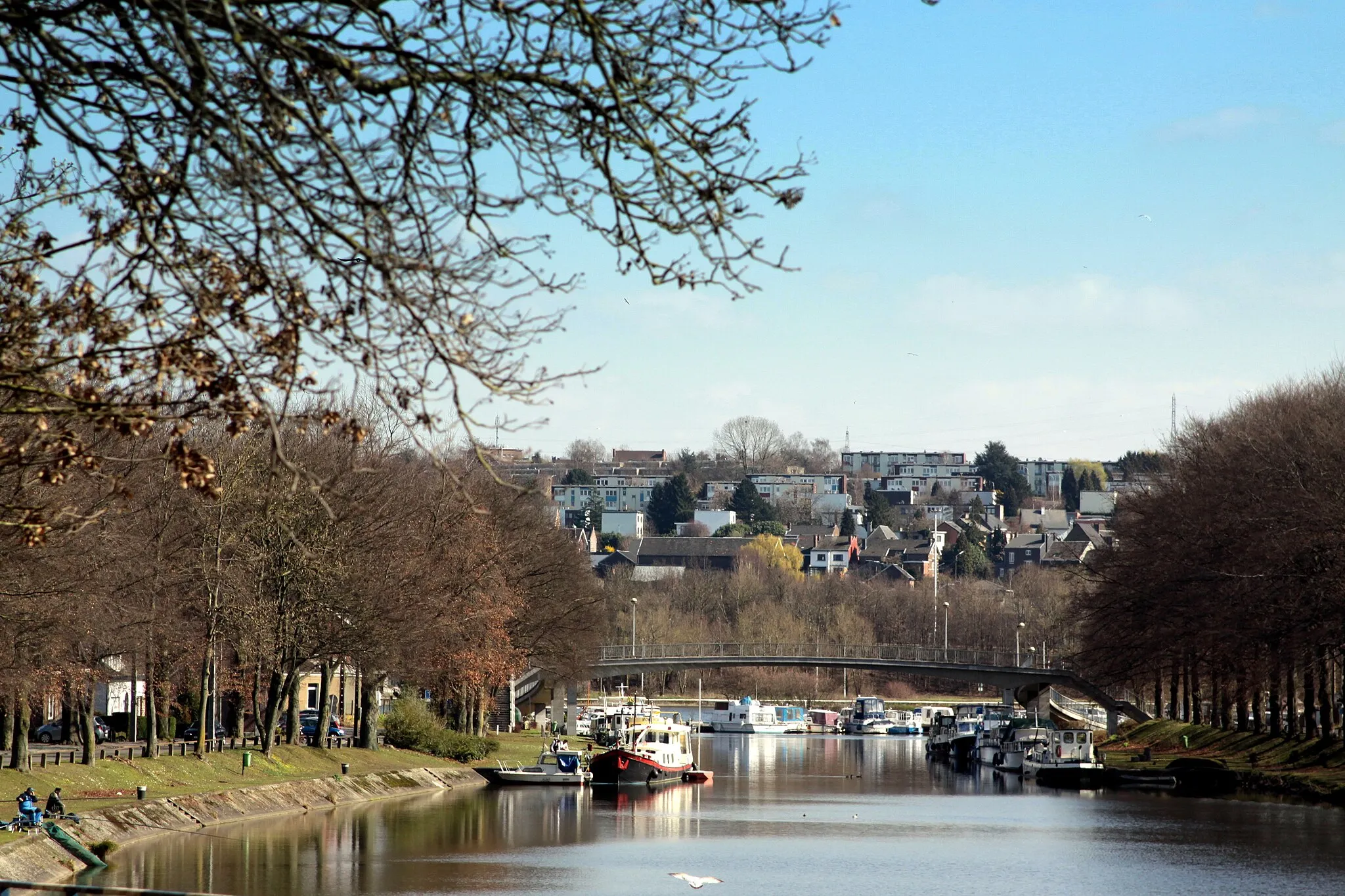 Photo showing: Canal Visé an Direktioun Meuse gesinn