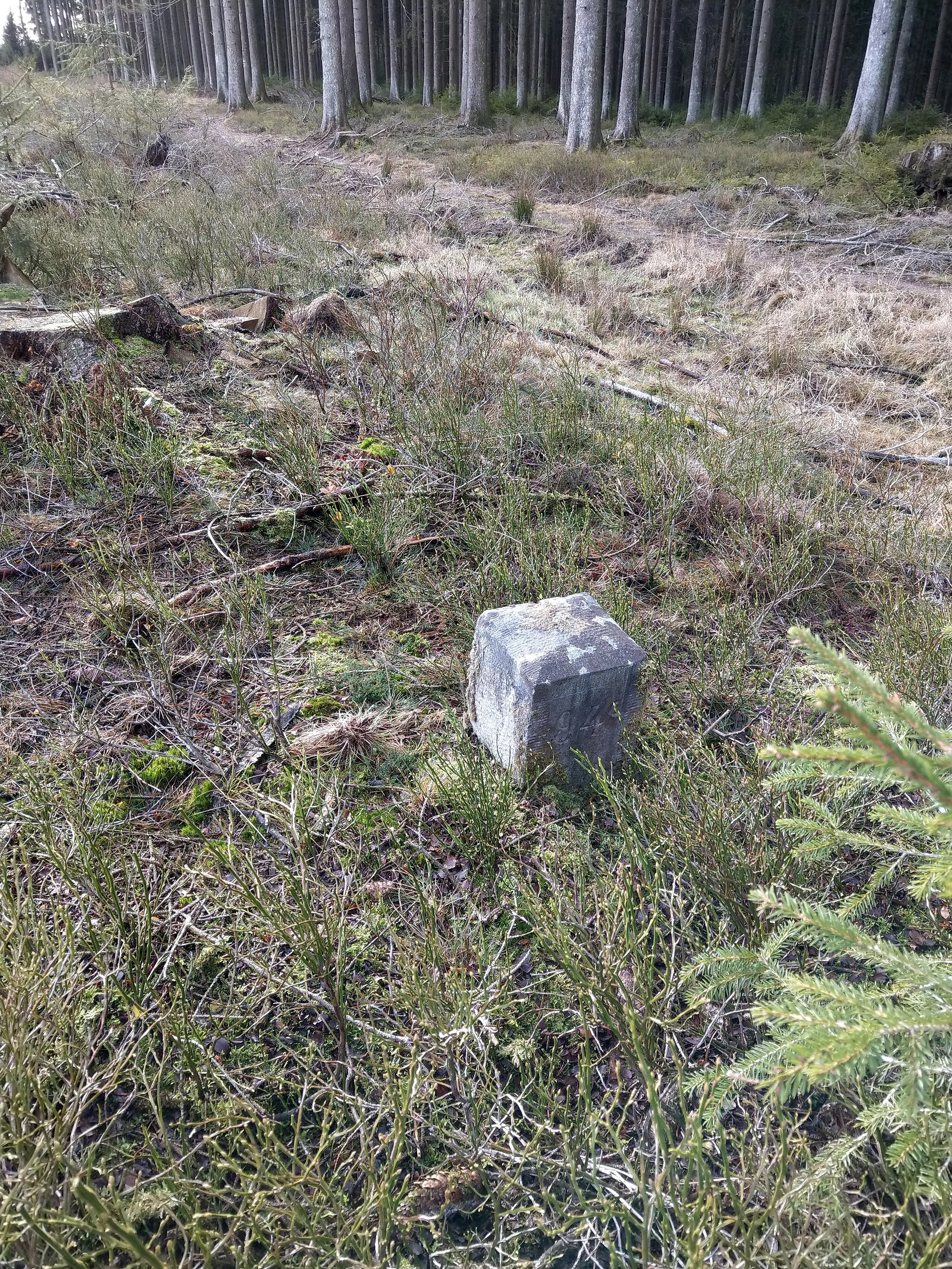 Photo showing: Built in 1909 by the Kingdom of Prussia. Please read the amazing story here: Boundary stones Belgium-Prussia
With the Treaty of Versailles of 1920, the border line lost its right to exist.