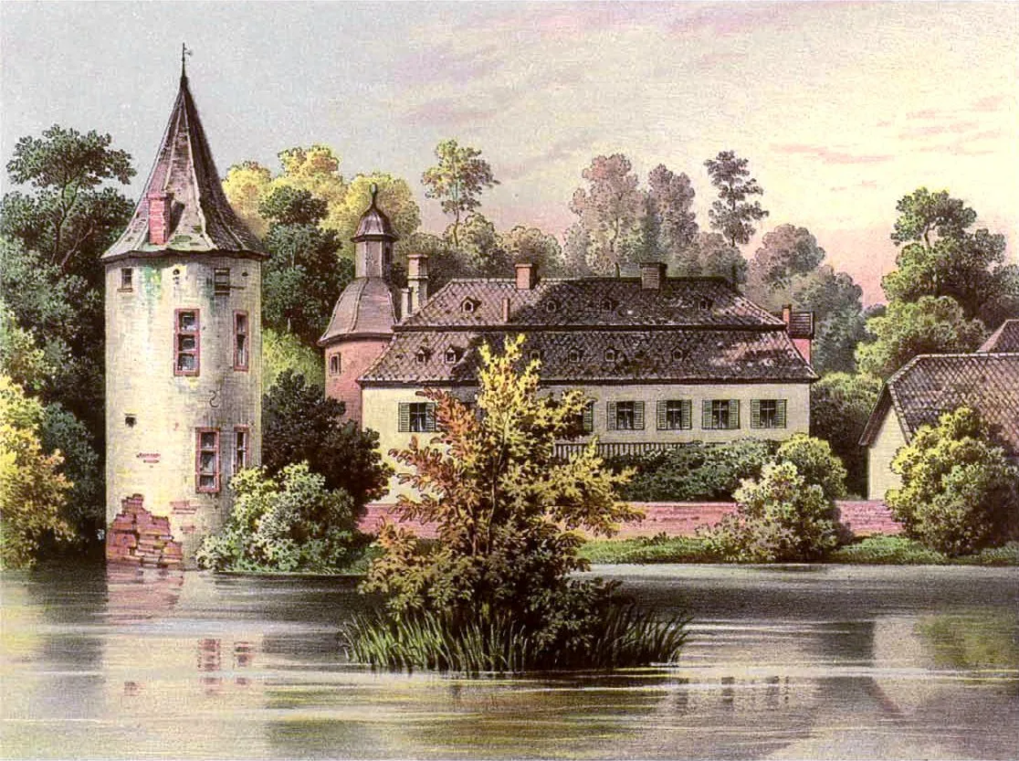 Photo showing: Burg Dreiborn, Kreis Schleiden, Rheinprovinz