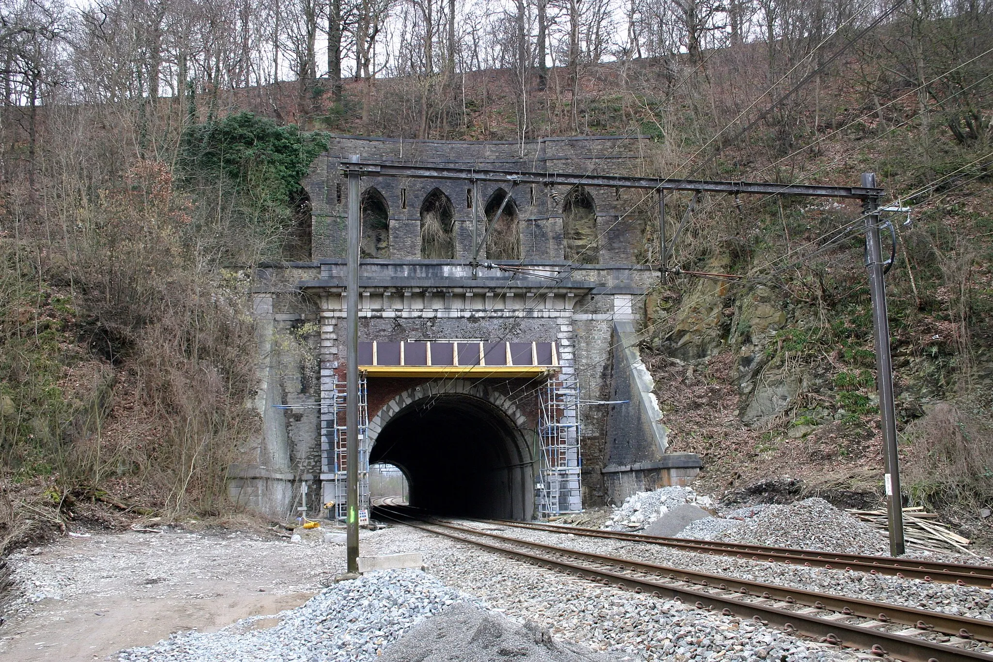 Photo showing: Den Tunnel vu Chaudfontaine am Januar 2008 bei Renovéierungsaarbechten. Kapp Chaudfontaine