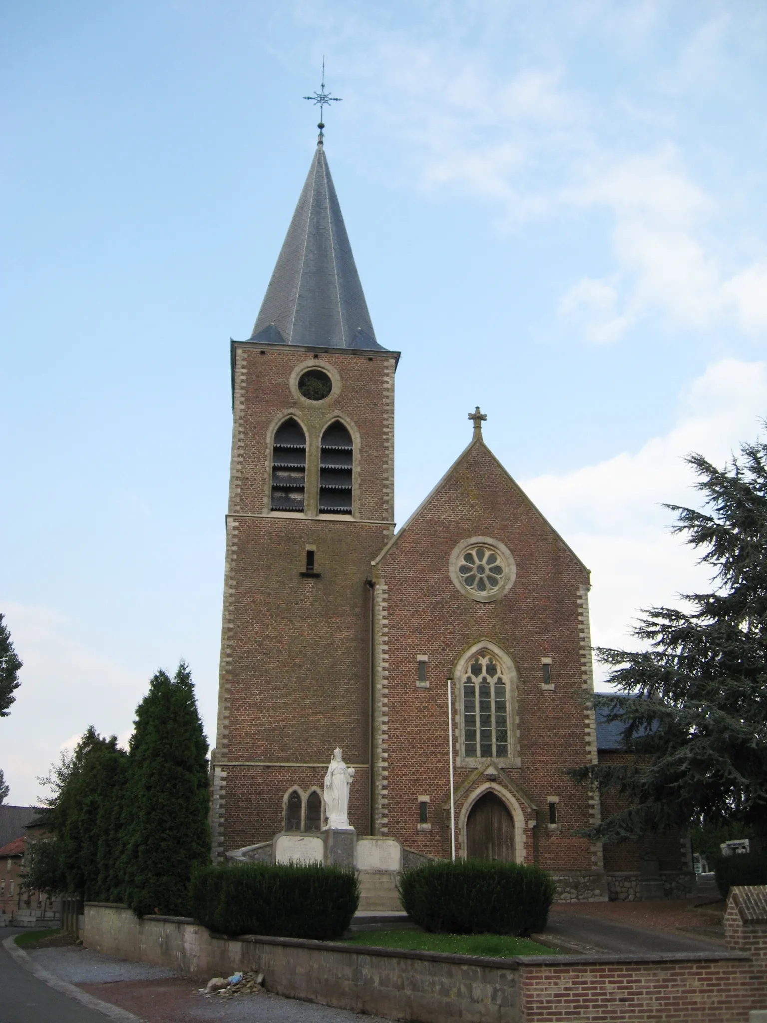 Photo showing: Church of Mary Magdalene in Kortijs, Gingelom, Limburg, Belgium