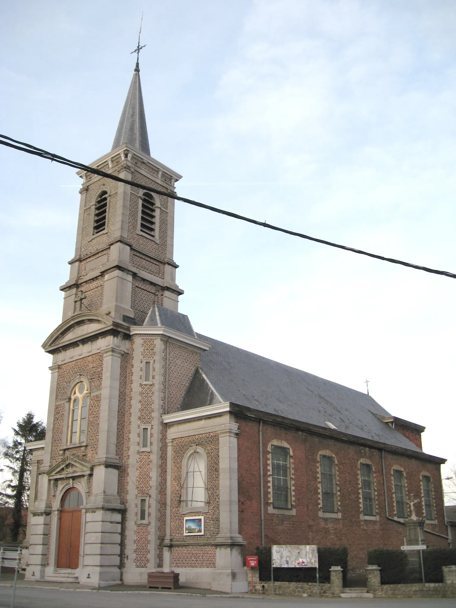 Photo showing: Church of Saint Martin in Slins, Juprelle, Liège, Belgium