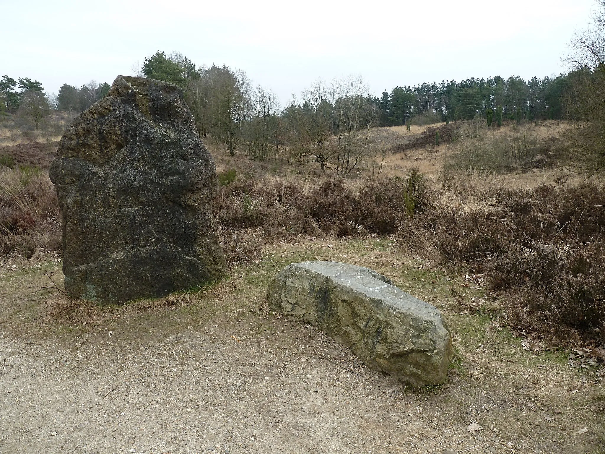 Photo showing: Stenen op de Mechelse Heide, Maasmechelen, Limburg, België