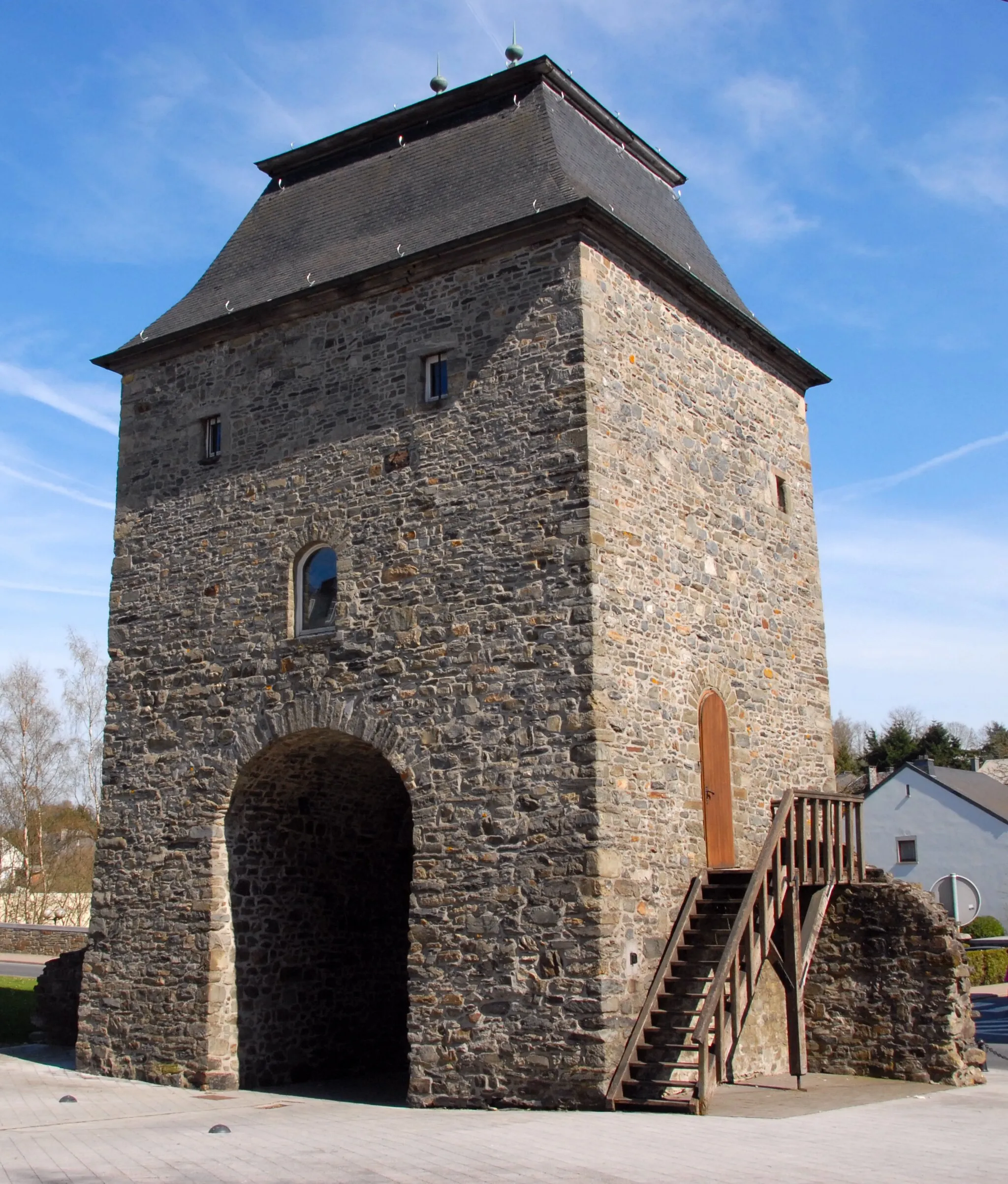 Photo showing: D'Porte de Trèves zu Baaschtnech (Belsch)