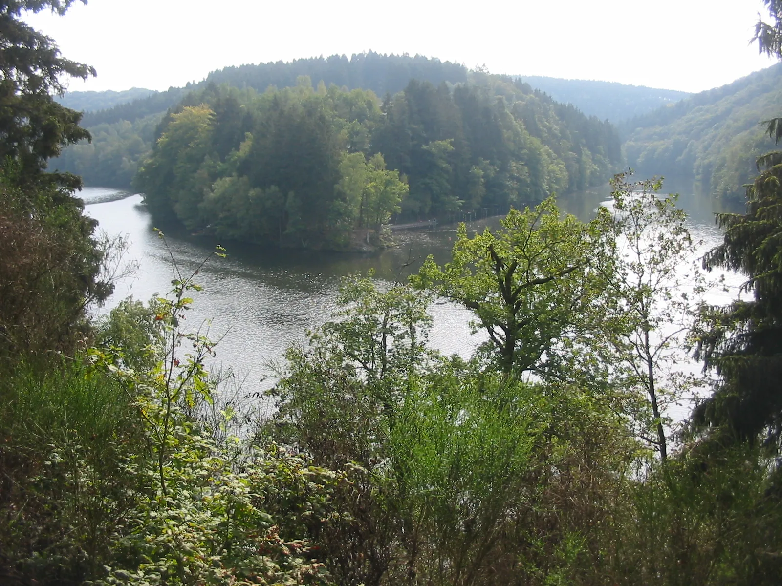 Photo showing: Confluence of the two ourthes (ourthe orientale and ourthe occidentale)