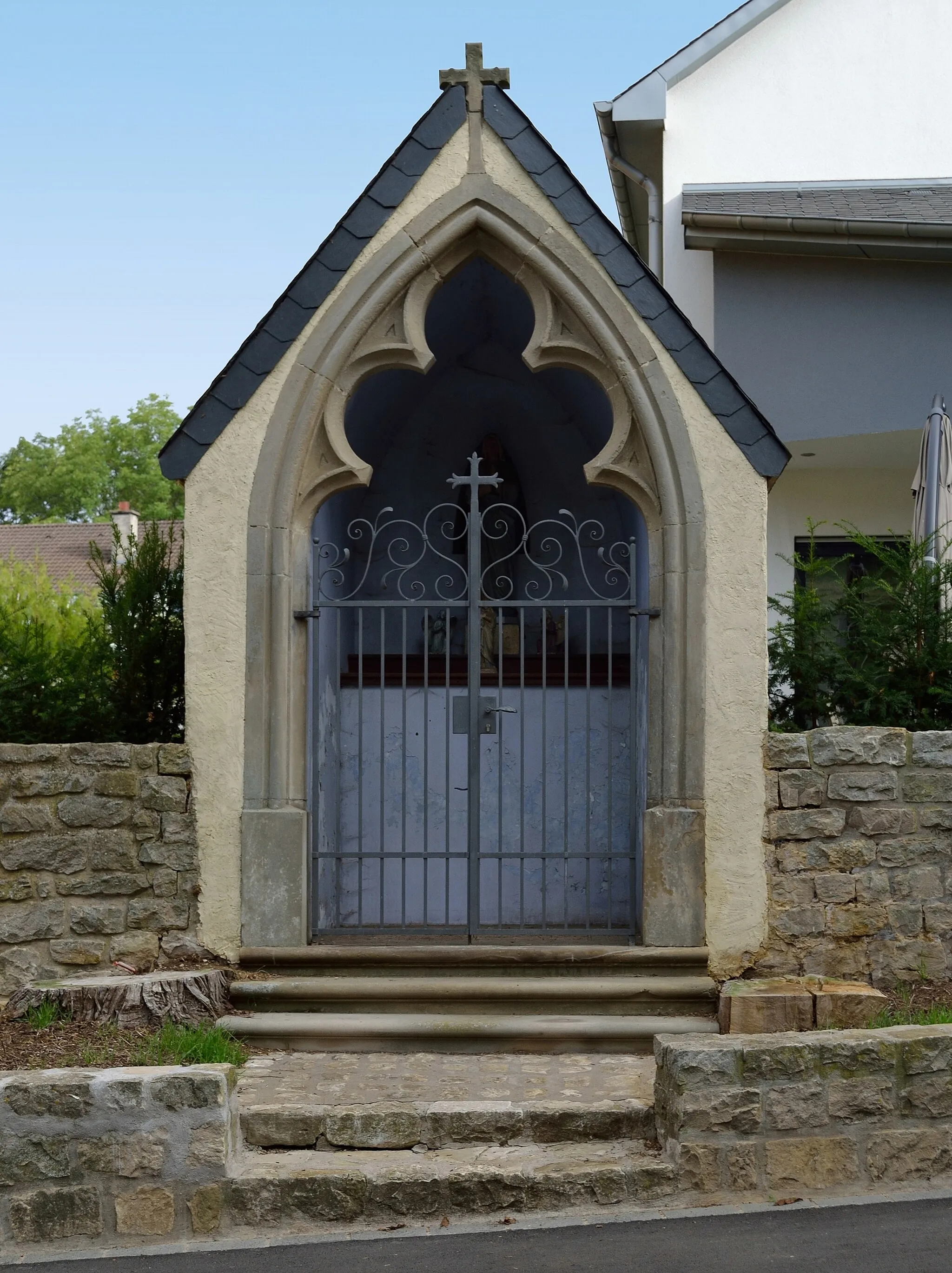 Photo showing: Chapel in the Rue Centrale, Fingig, Luxembourg