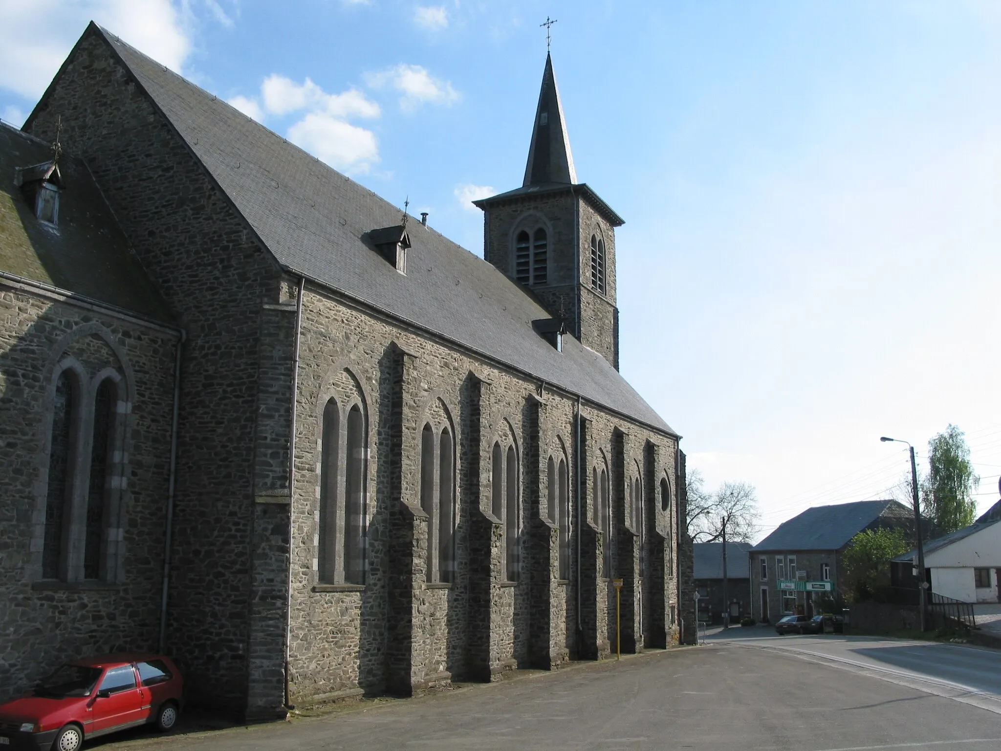 Photo showing: Longchamps (Bertogne) (Belgium), the Saint Lambertus'church (1905).