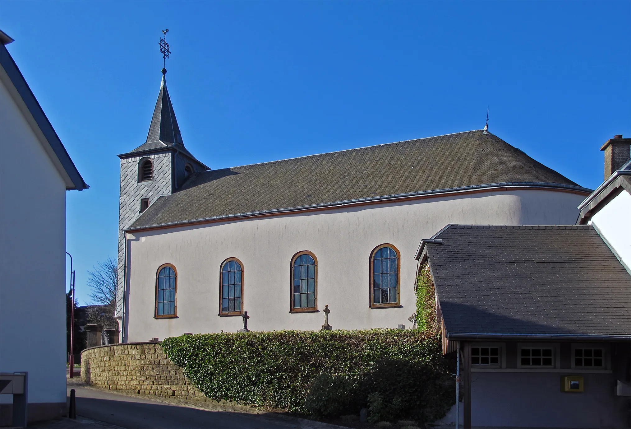 Photo showing: Church in Roodt (Ell), Luxembourg