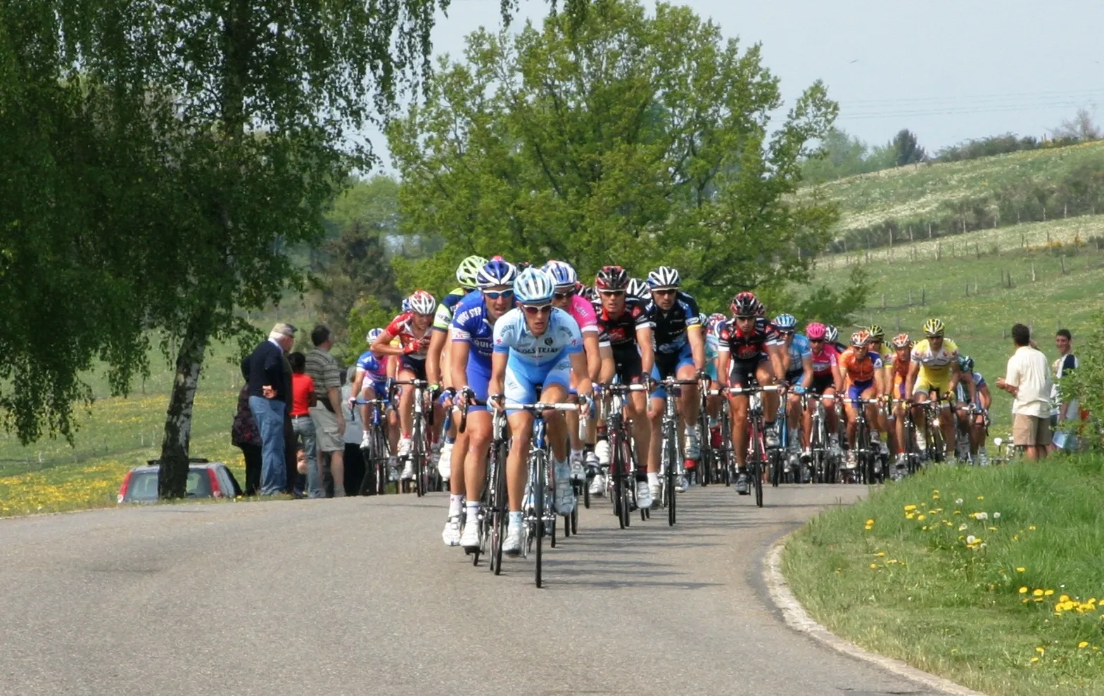 Photo showing: Liège-Bastogne-Liège 2007. De Plotto am Stouss vun Tavigny.