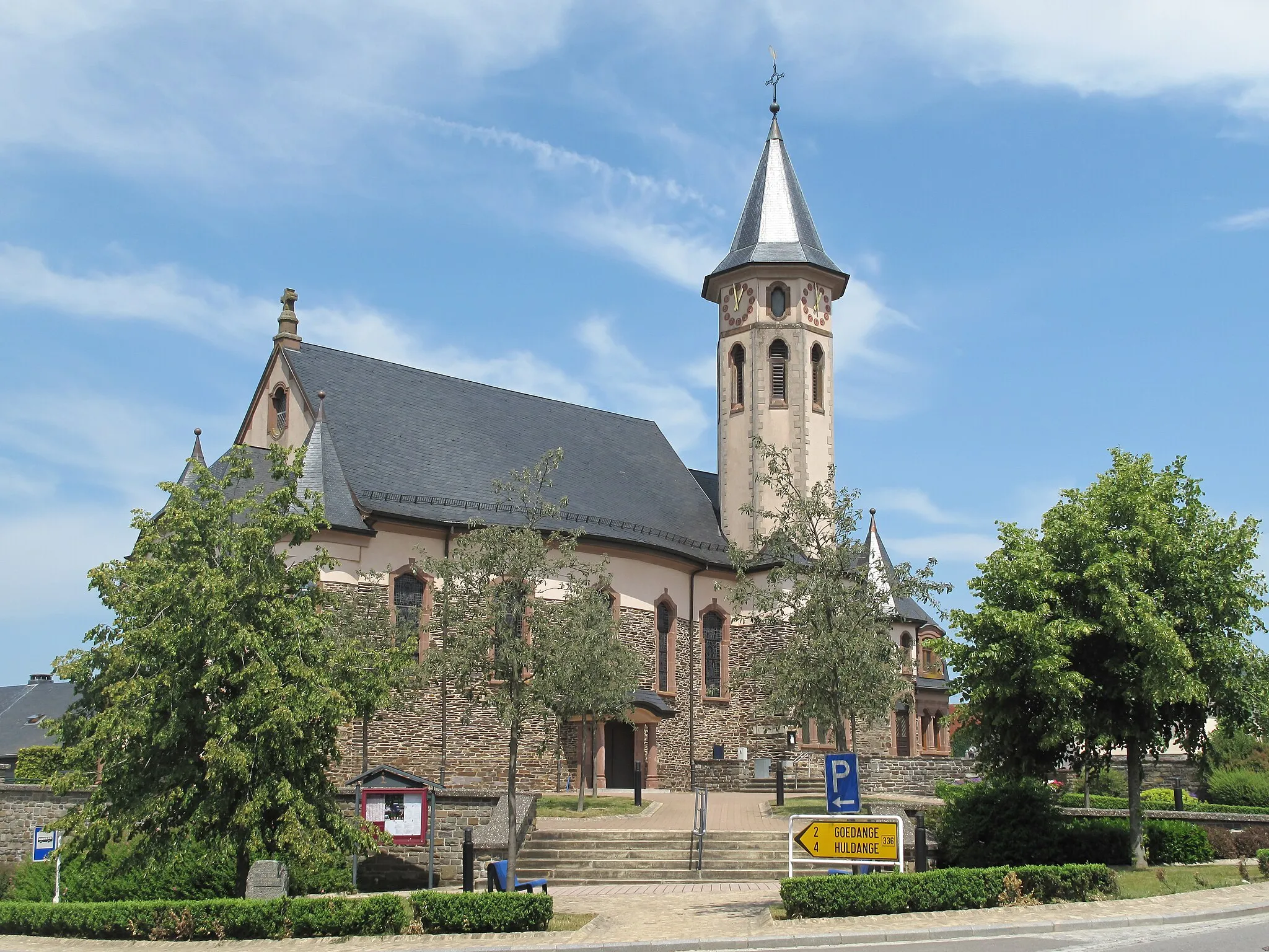 Photo showing: Wilwerdange, church: église Saint-Lambert