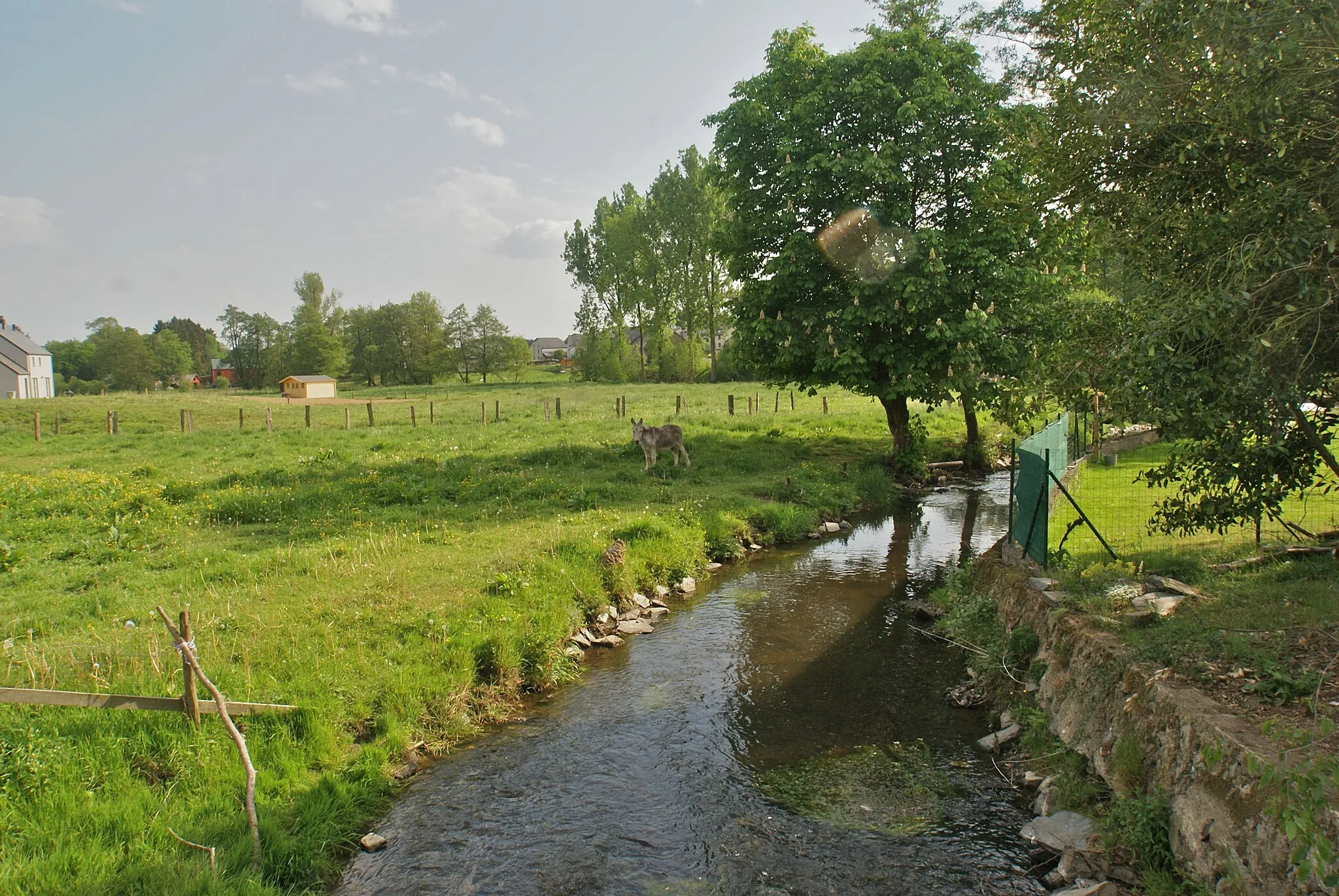 Photo showing: Neufchâteau (Grandvoir), Belgium: The river Rau de Grandvoir