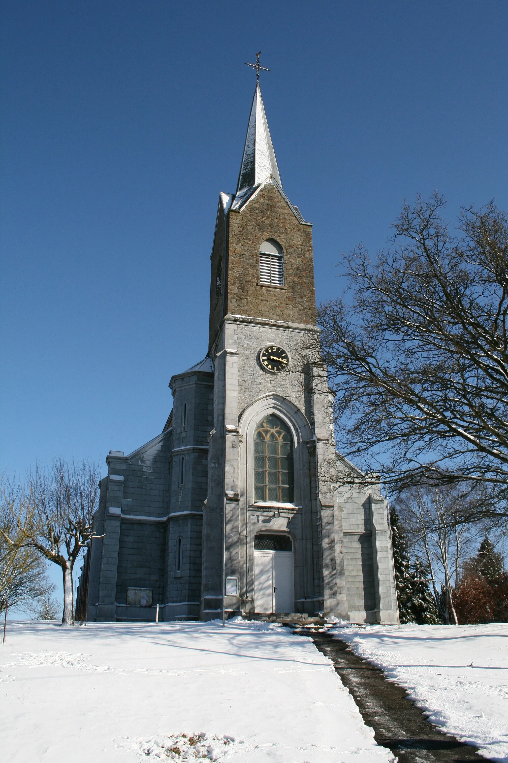 Photo showing: Champlon (Tenneville) (Belgium), the Saint Remacle church (1873-1874).