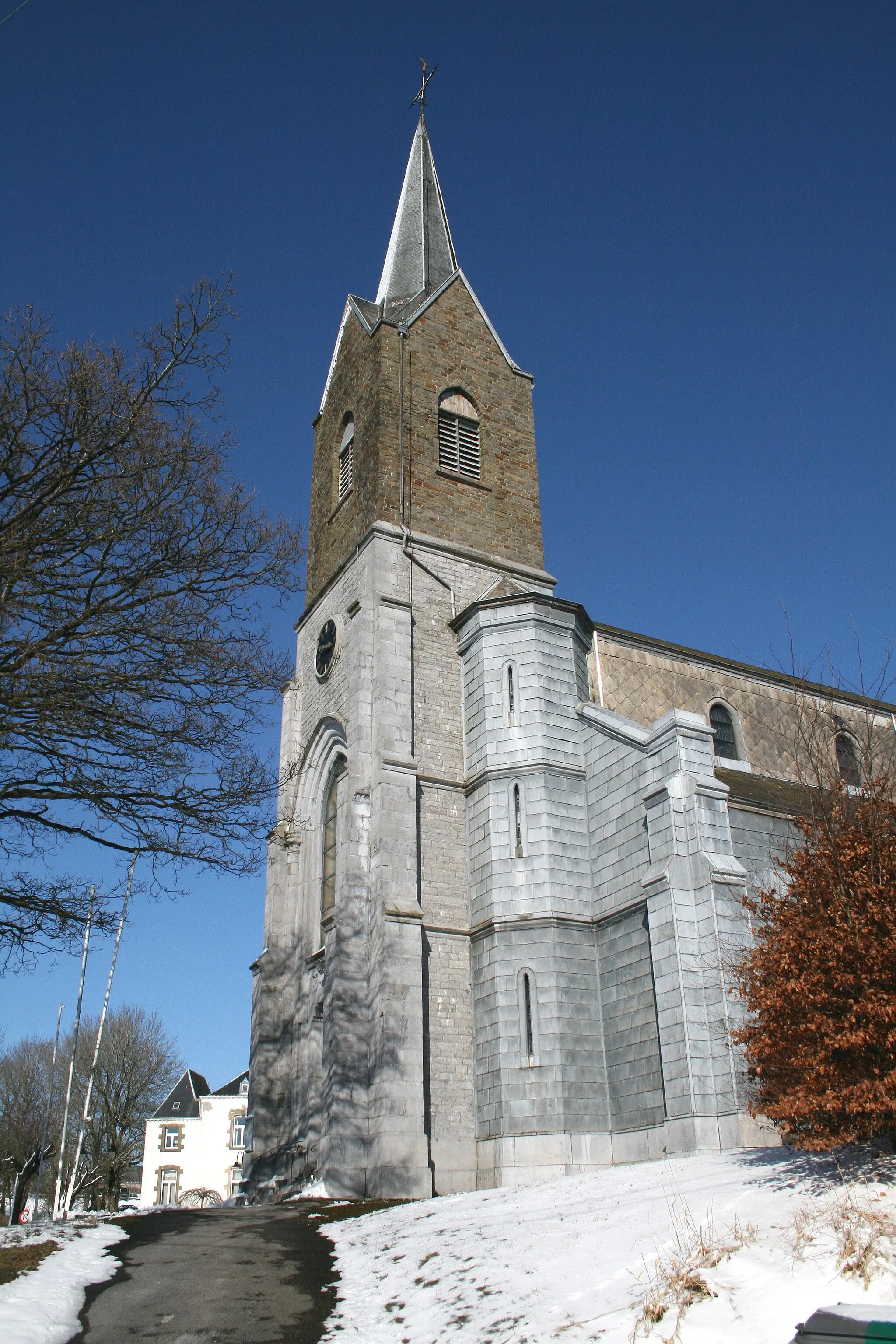 Photo showing: Champlon (Tenneville) (Belgium), the Saint Remacle church (1873-1874).