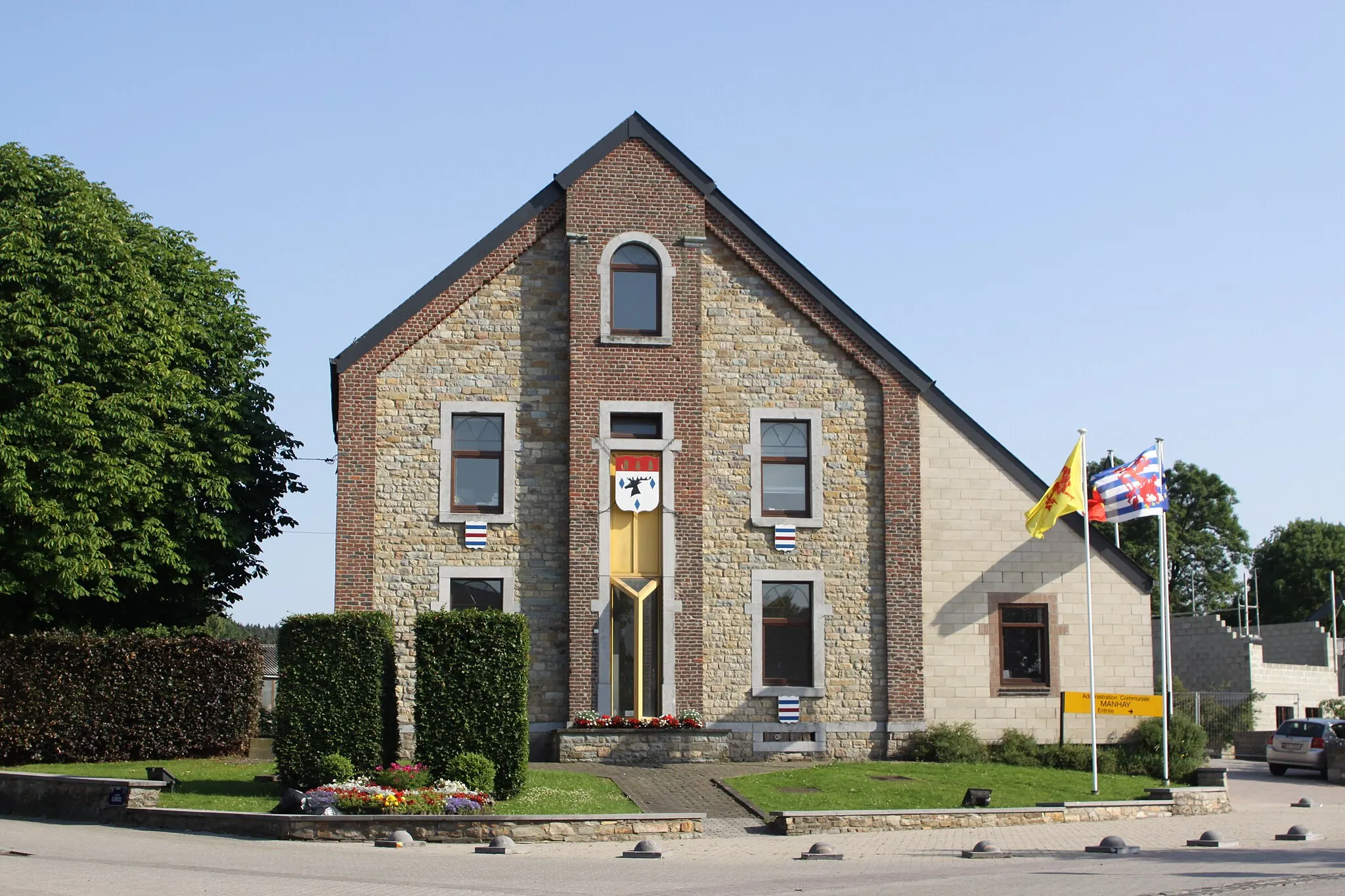 Photo showing: Townhall in Manhay