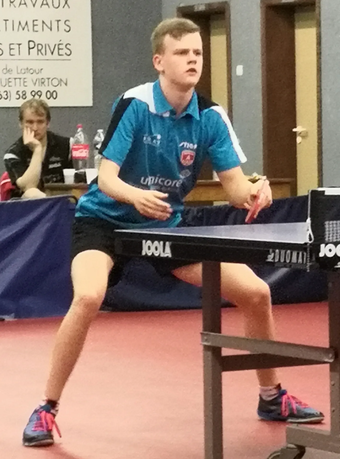 Photo showing: Laurens Devos, joueur paralympique belge de tennis de table