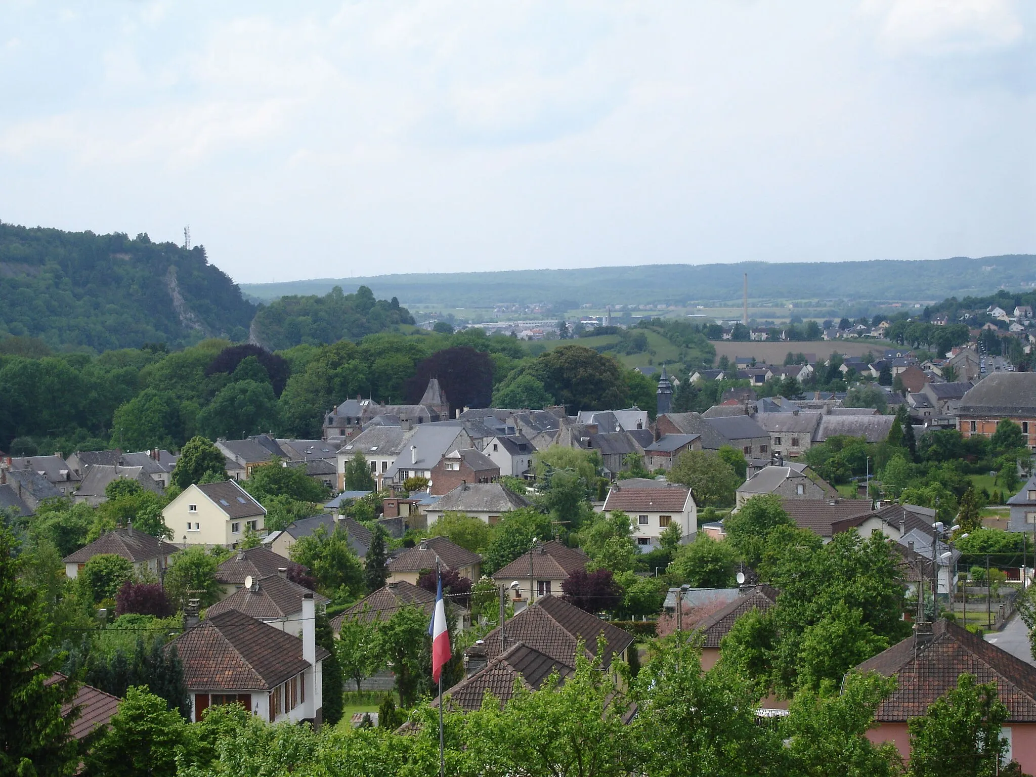 Photo showing: The center of the village seen from the cemetery.