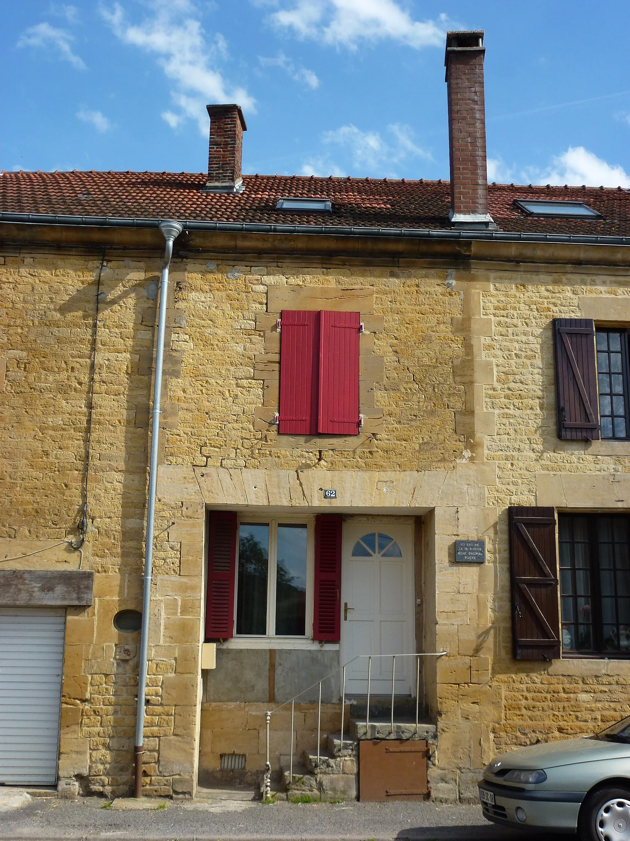 Photo showing: Boulzicourt (Ardennes) maison natale René Daumal