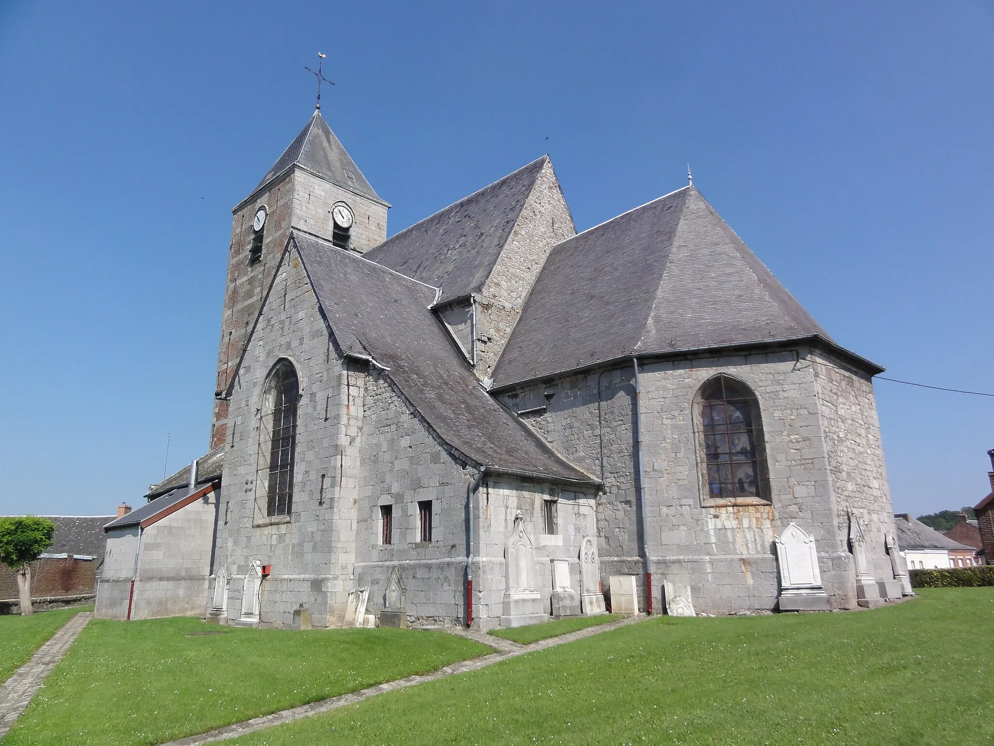 Photo showing: Cousolre (Nord, Fr) église, extérieur