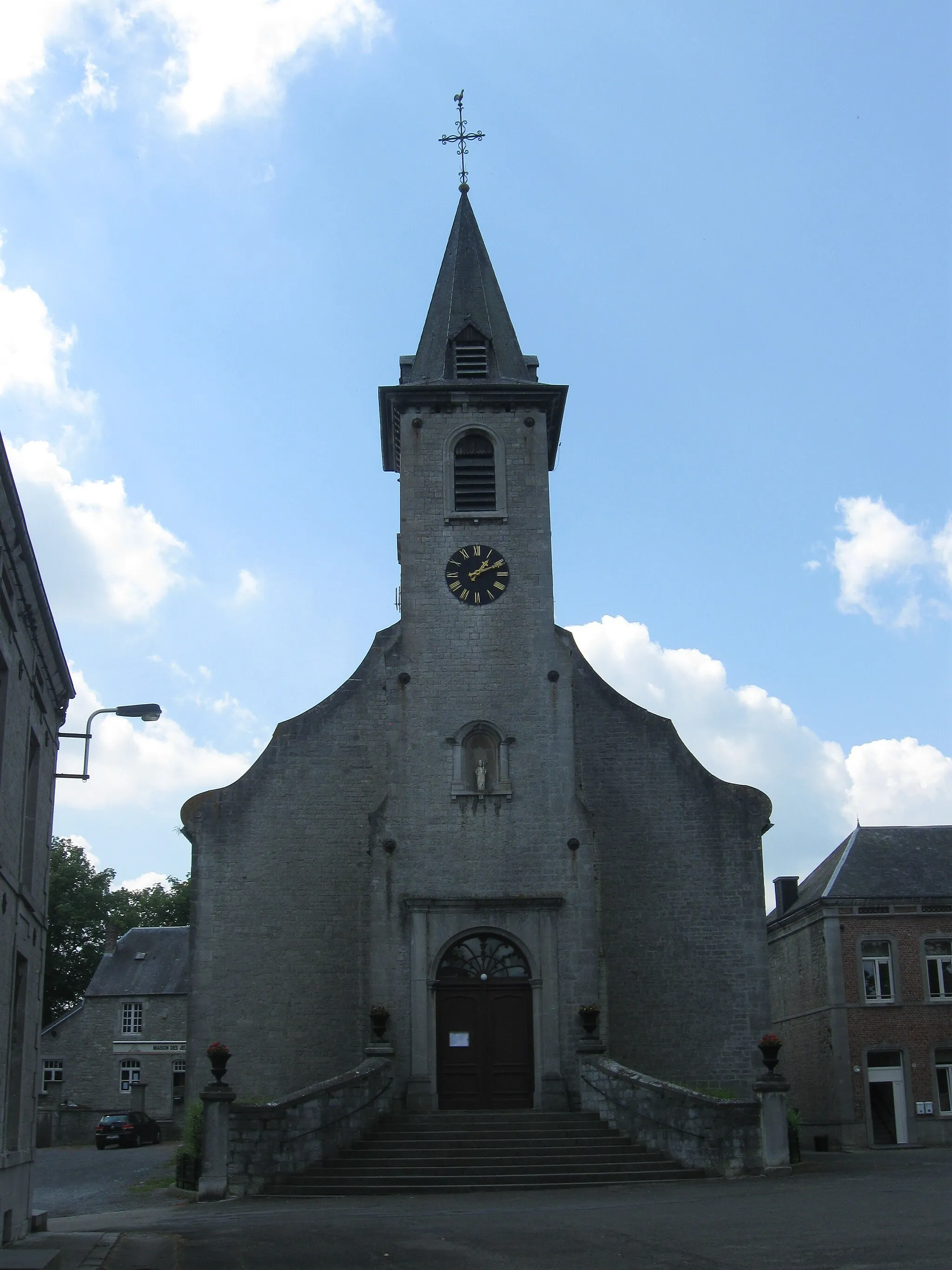 Photo showing: église de Frasnes