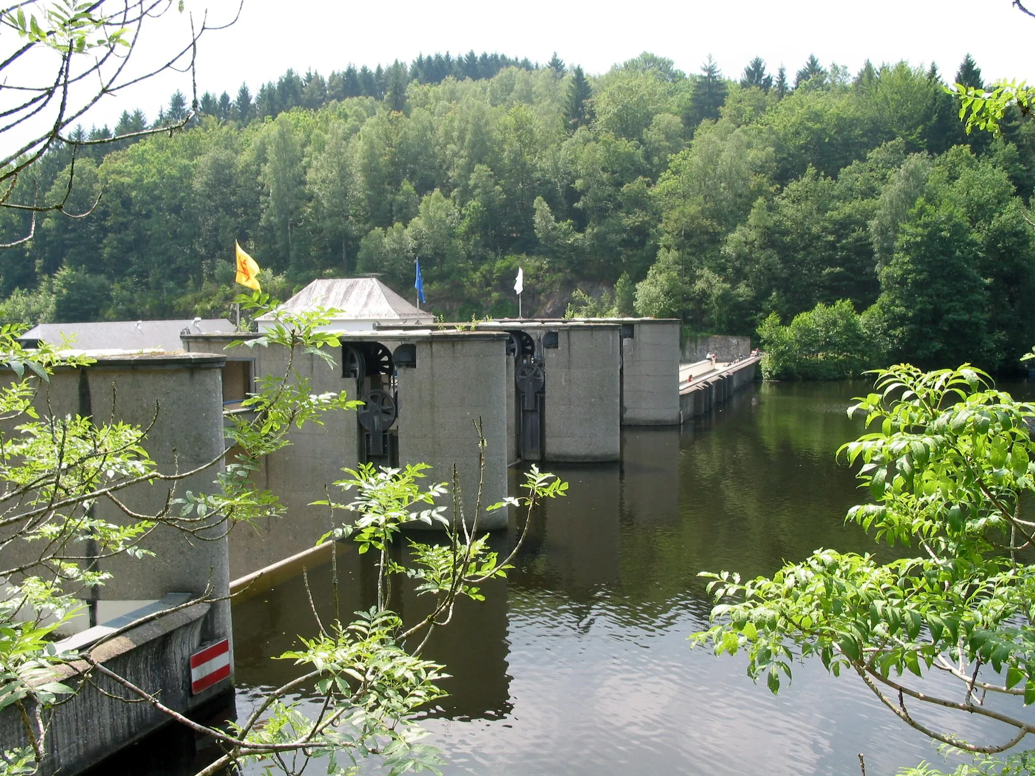 Photo showing: Nisramont (Belgium), the Nisramont hydro-electric dam and water purification station of Nisramont (La Roche-en-Ardenne).