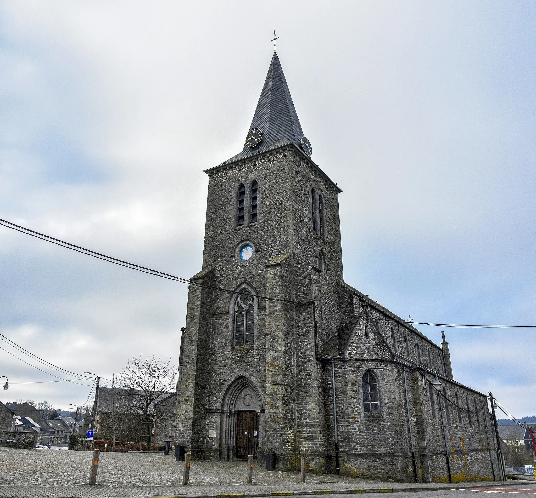 Photo showing: Église Saint-Hubert (Bièvre) 27-02-2021 9-22-06