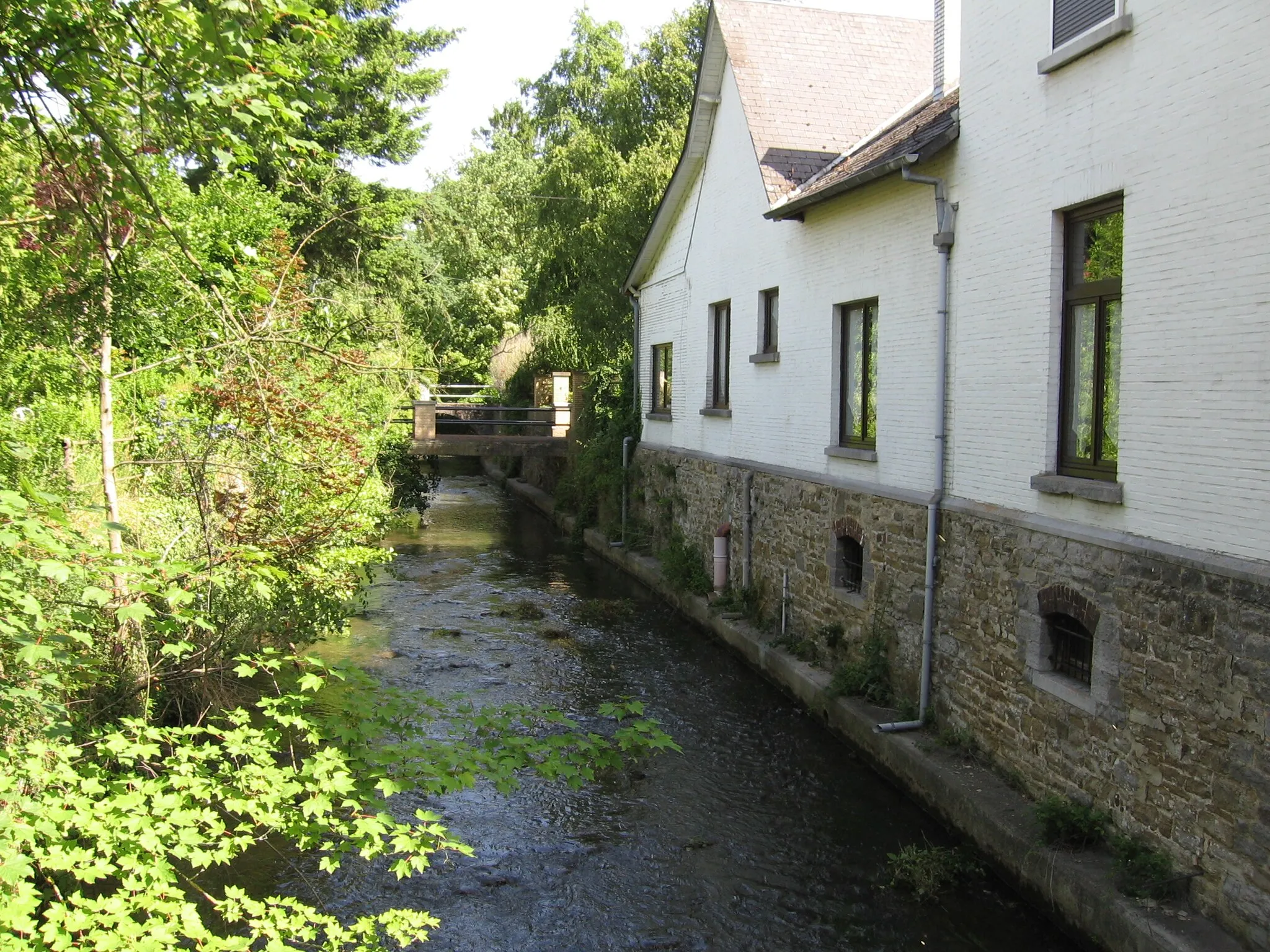 Photo showing: La rivière 'Orneau', passant à Mazy en Belgique