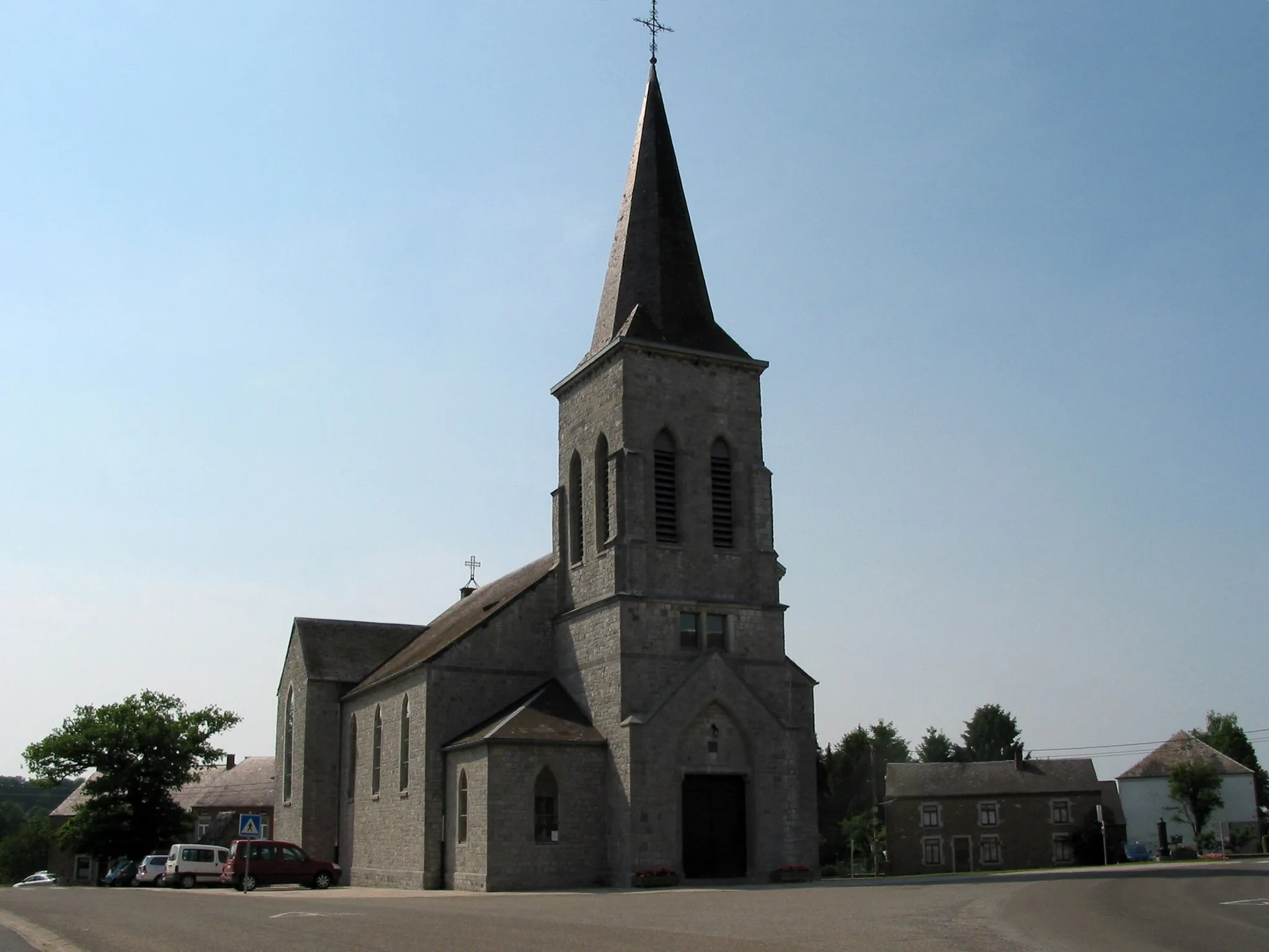 Photo showing: Presgaux (Belgium), the Church of St. Margaret of Cortona (1904, architect A.T. Marshall).