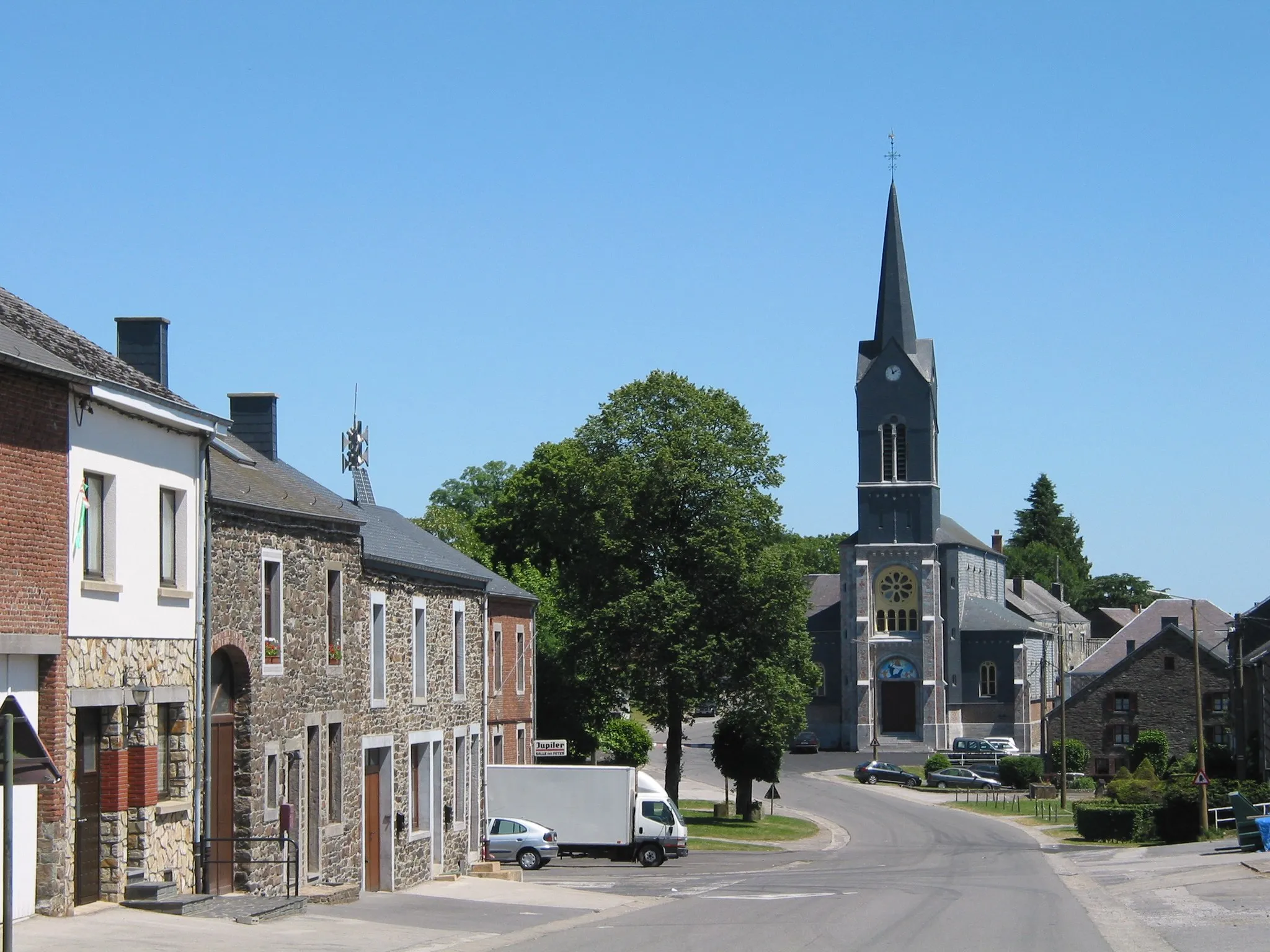 Photo showing: Rienne (Belgium),  the Our Lady of the Assumption church (1872-1874).