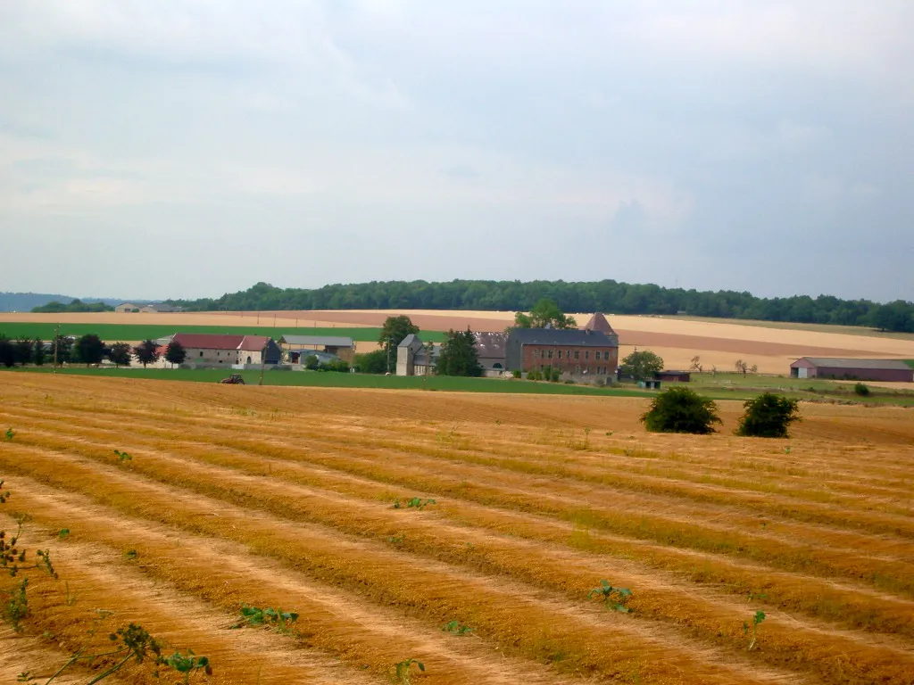 Photo showing: Hontoir, hameau du village de Sommière dans la commune d'Onhaye, vu du sud.