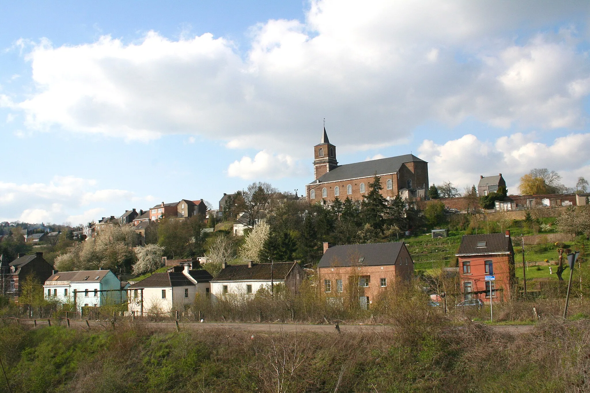 Photo showing: Flawinne, le quartier de l'église Notre-Dame de l'Assomption (1841-1843).