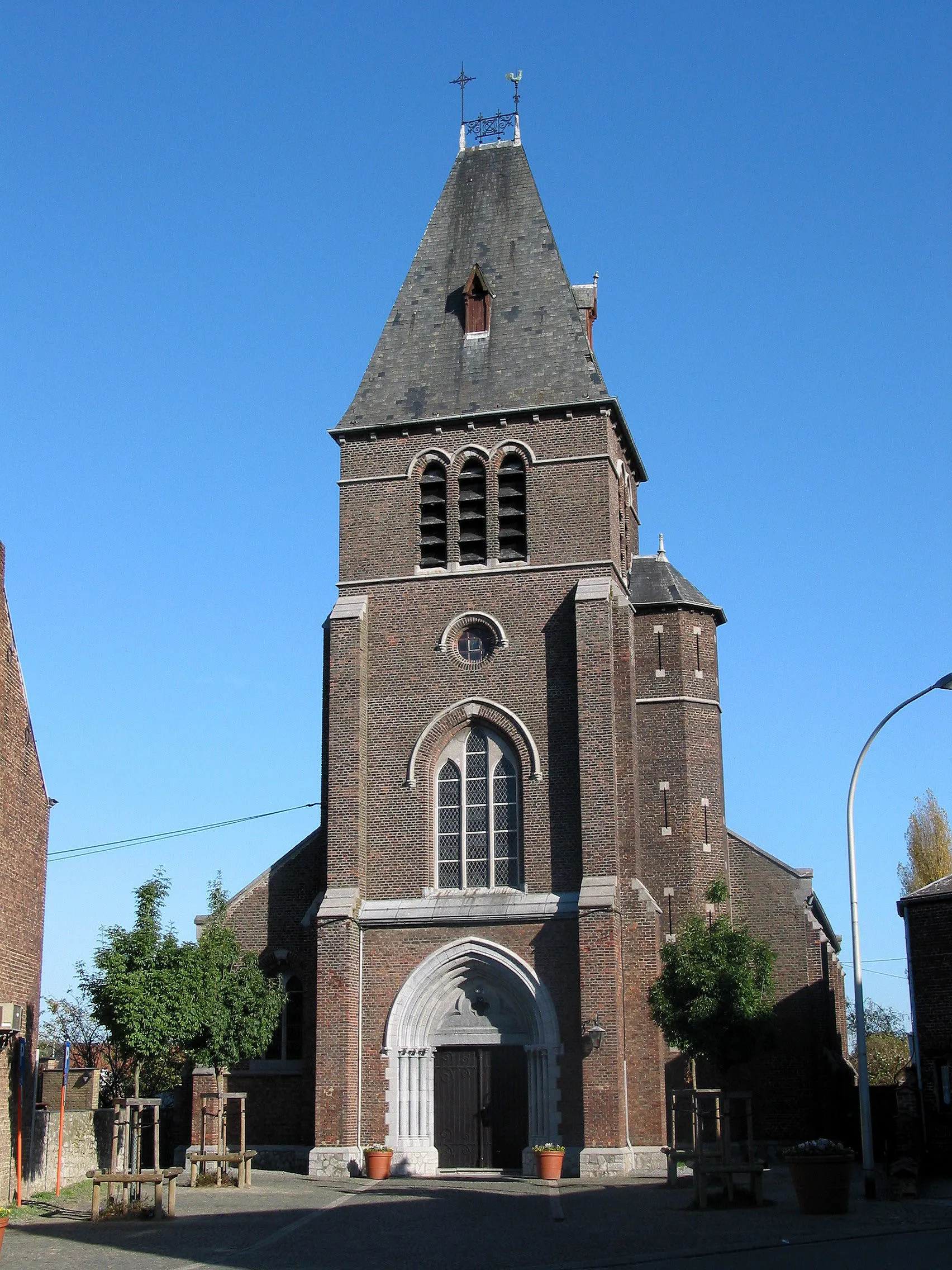 Photo showing: Belgrade (Belgium), the St. Joseph church (1900-1901).