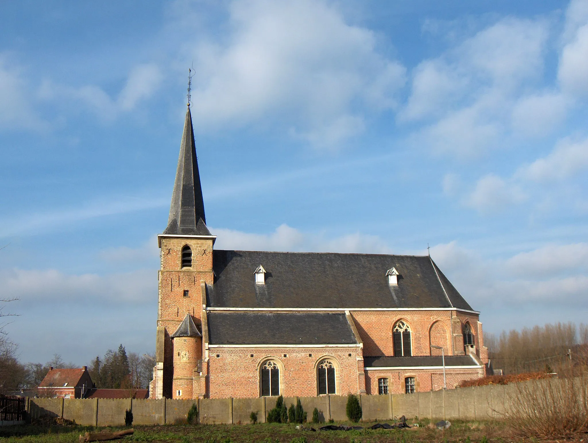 Photo showing: Neigem, Ortsteil der Gemeinde Ninove (Belgien, Prov. Ostflandern), Margarethakirche.