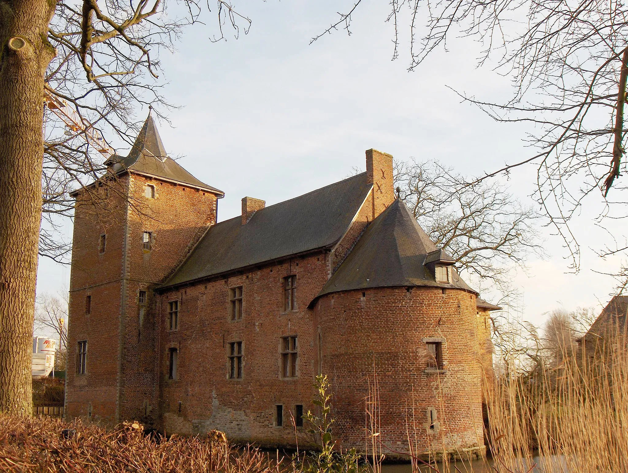 Photo showing: Gooik (Belgien, Prov. Ostflandern), Ortsteil Oetingen, Schloss Van Heetvelde (16. Jh.).