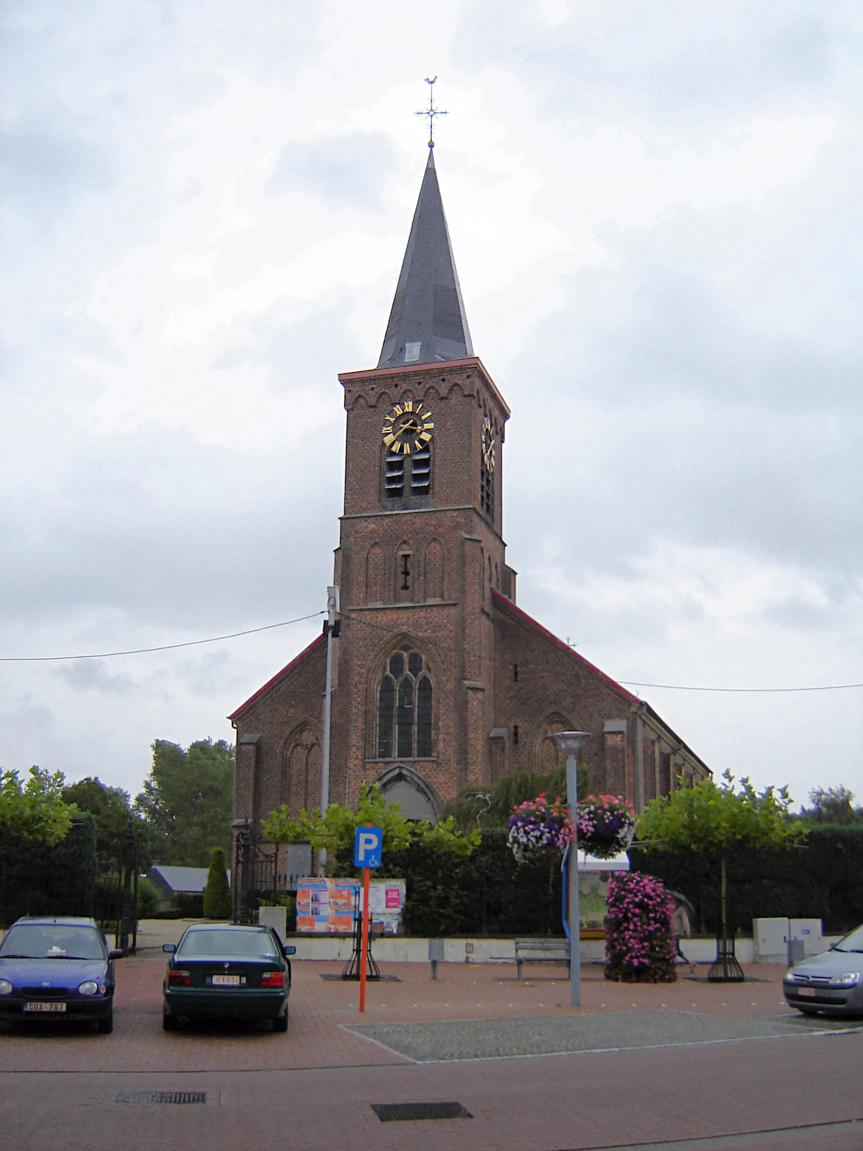 Photo showing: Church of Saint Denis in Serskamp. Serskamp, Wichelen, East Flanders, Belgium