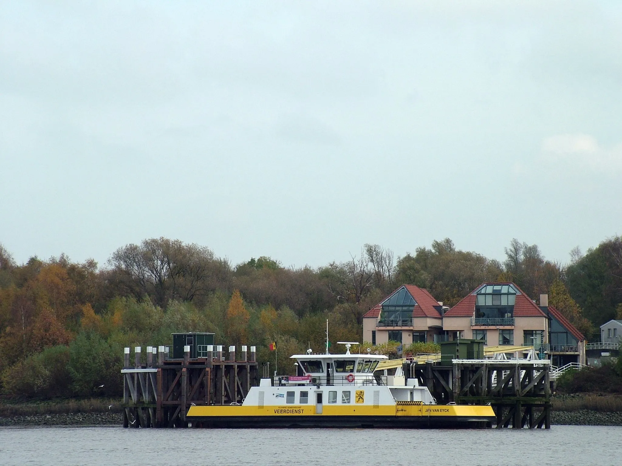 Photo showing: Ferry of Bazel-Hemiksem (view from Bazel to to Hemiksem)