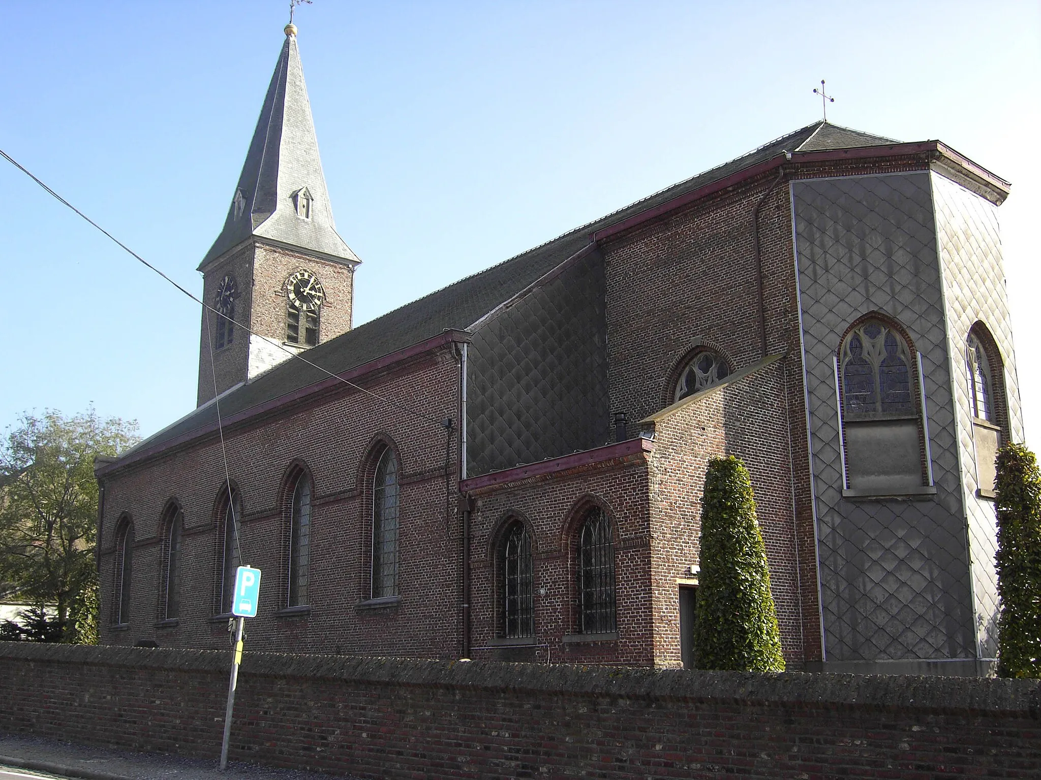 Photo showing: Gijzelbrechtegem (in de volksmond Grijsloke) - kerk - deelgemeente van Anzegem (West-Vlaanderen).