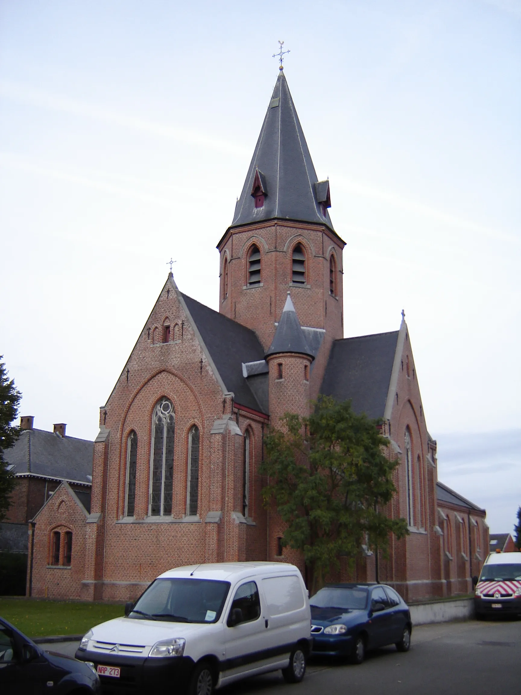 Photo showing: Church of Saint Joseph in Kastel. Kastel, Moerzeke, Hamme, East Flanders, Belgium