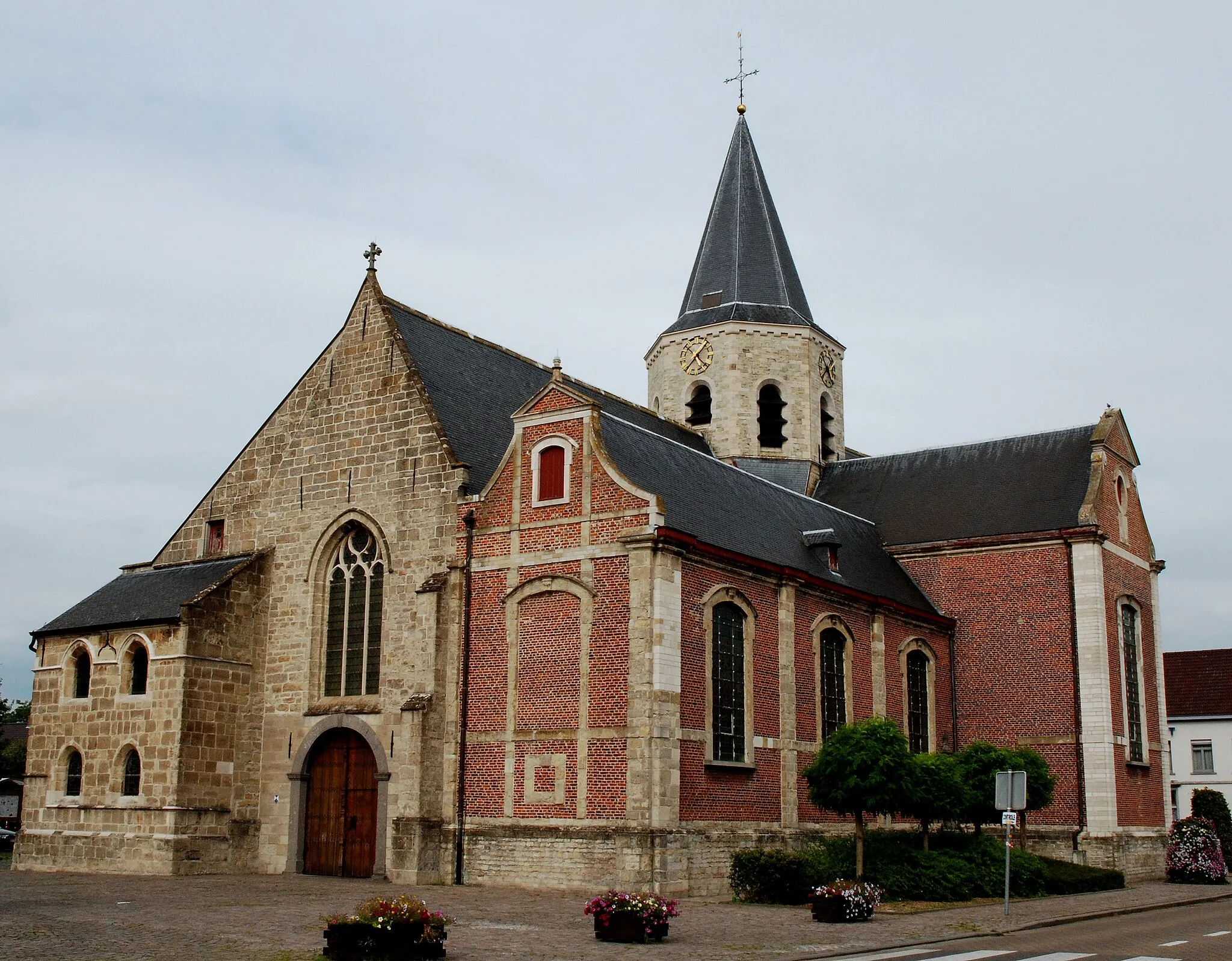 Photo showing: De Sint-Denijskerk te Kalken, Oost-Vlaanderen