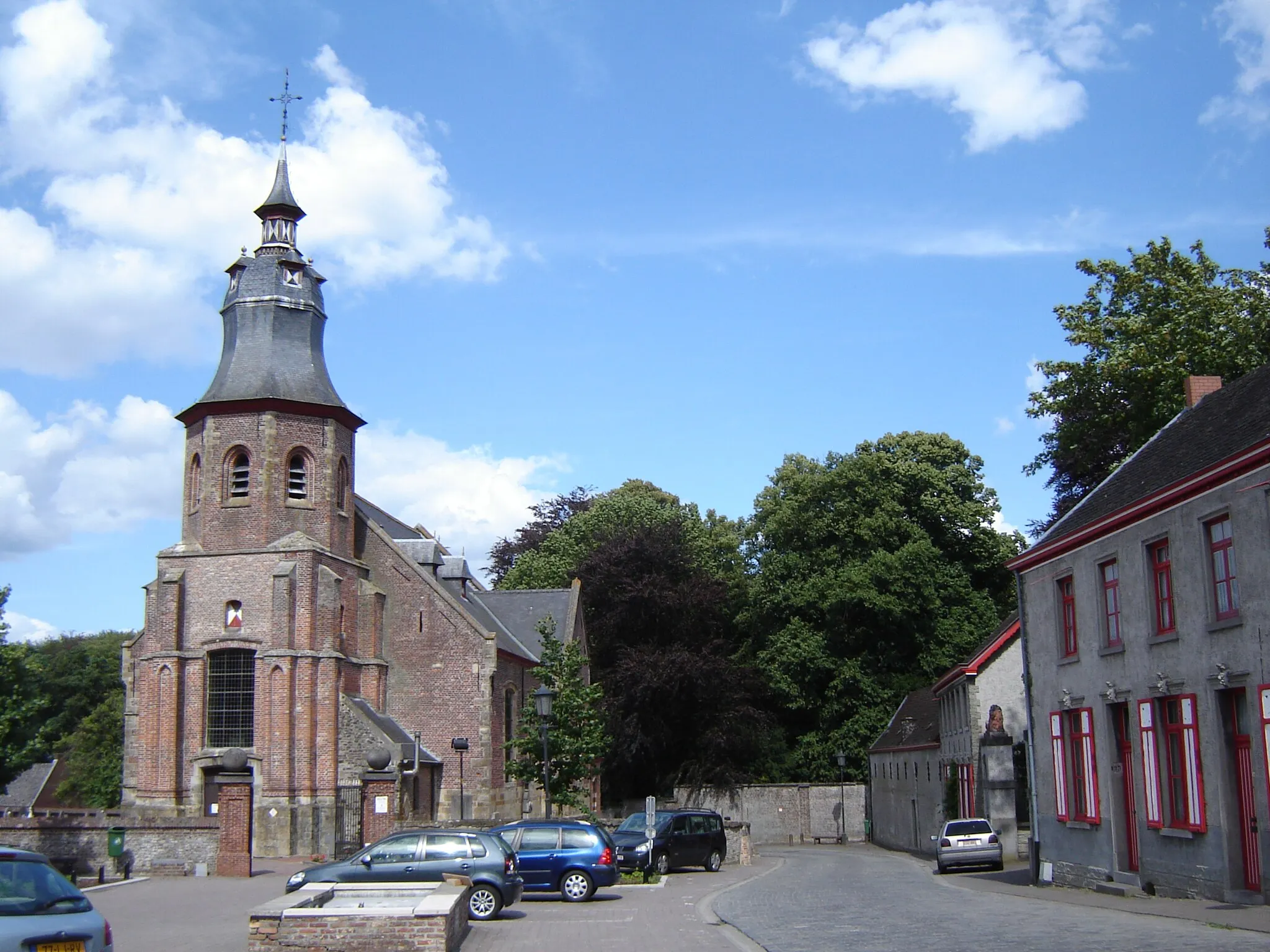 Photo showing: Town center of Roborst. Roborst, Zwalm, East Flanders, Belgium