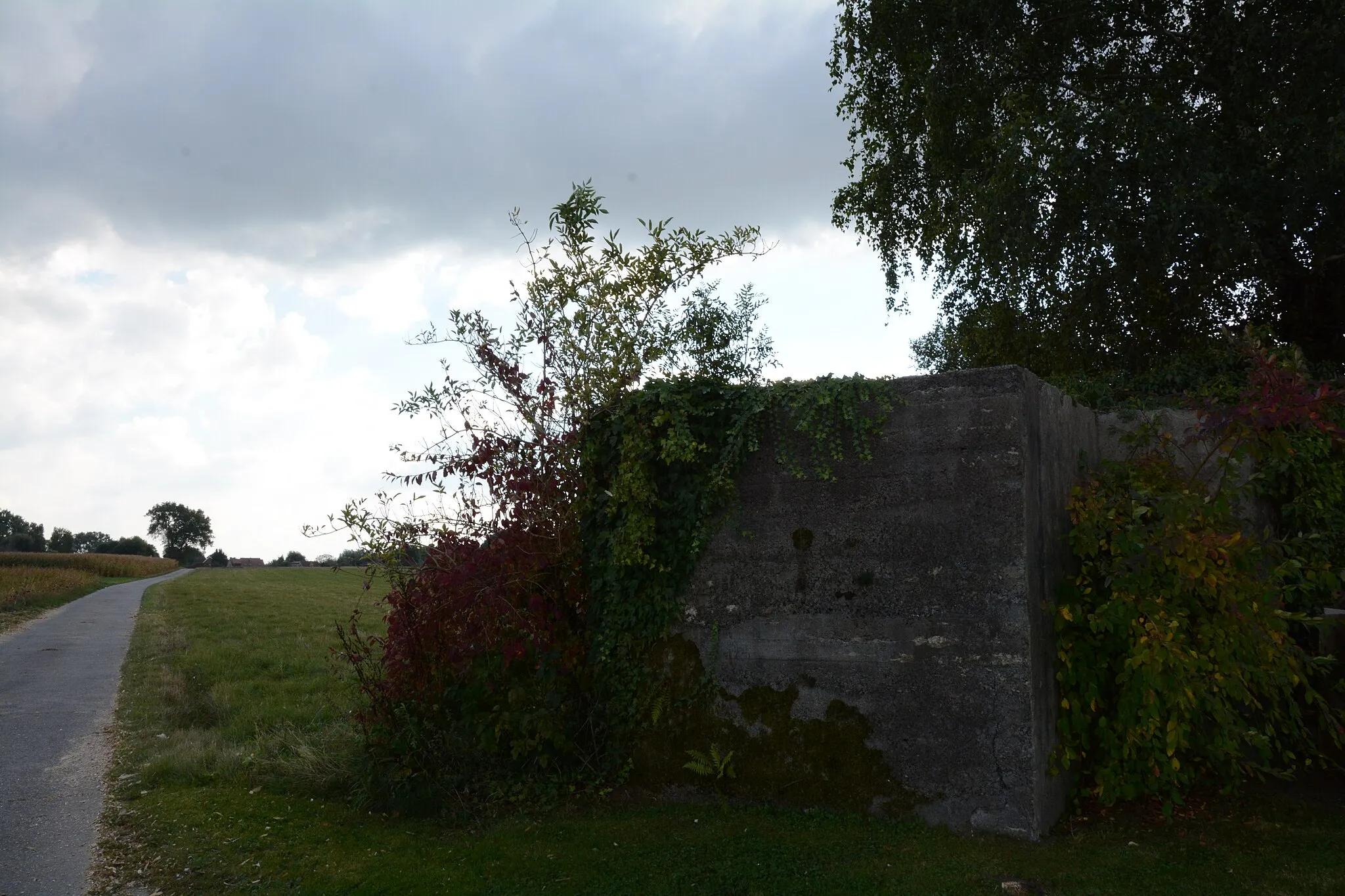 Photo showing: Bunker B37, Stuivenberg, Landskouter (Oosterzele). Deel van Bunkergordel Bruggenhoofd van Gent