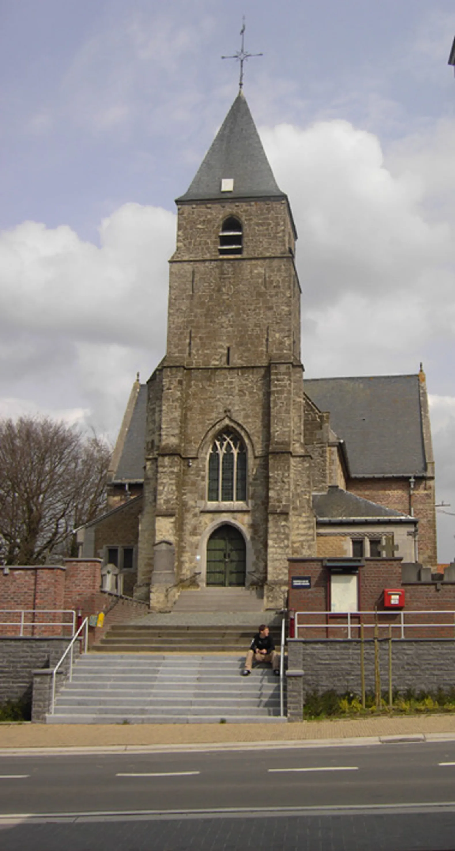 Photo showing: Church of Saint Martin in Oombergen. Oombergen, Zottegem, East Flanders, Belgium